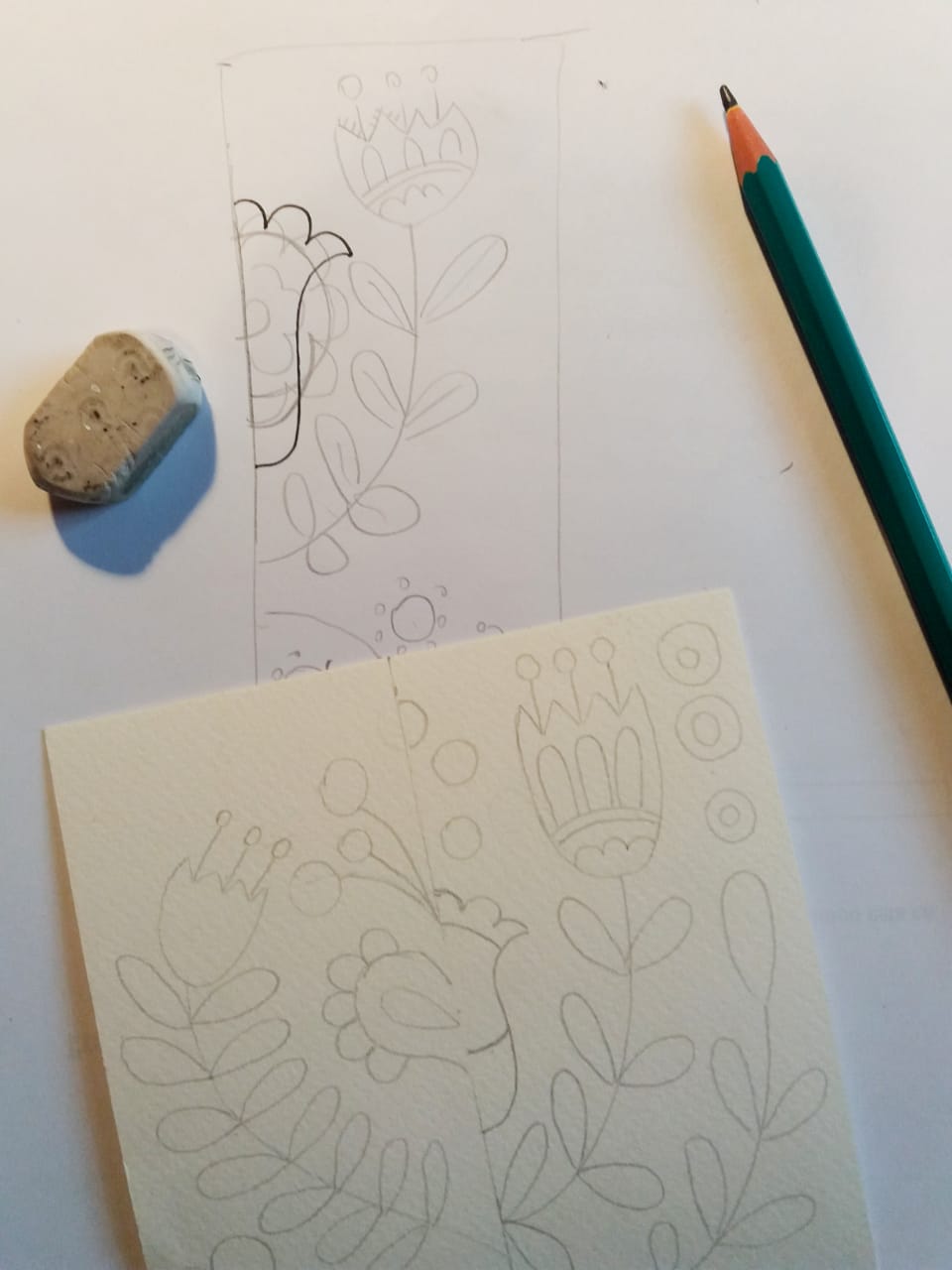 Folk florals - image 1 - student project