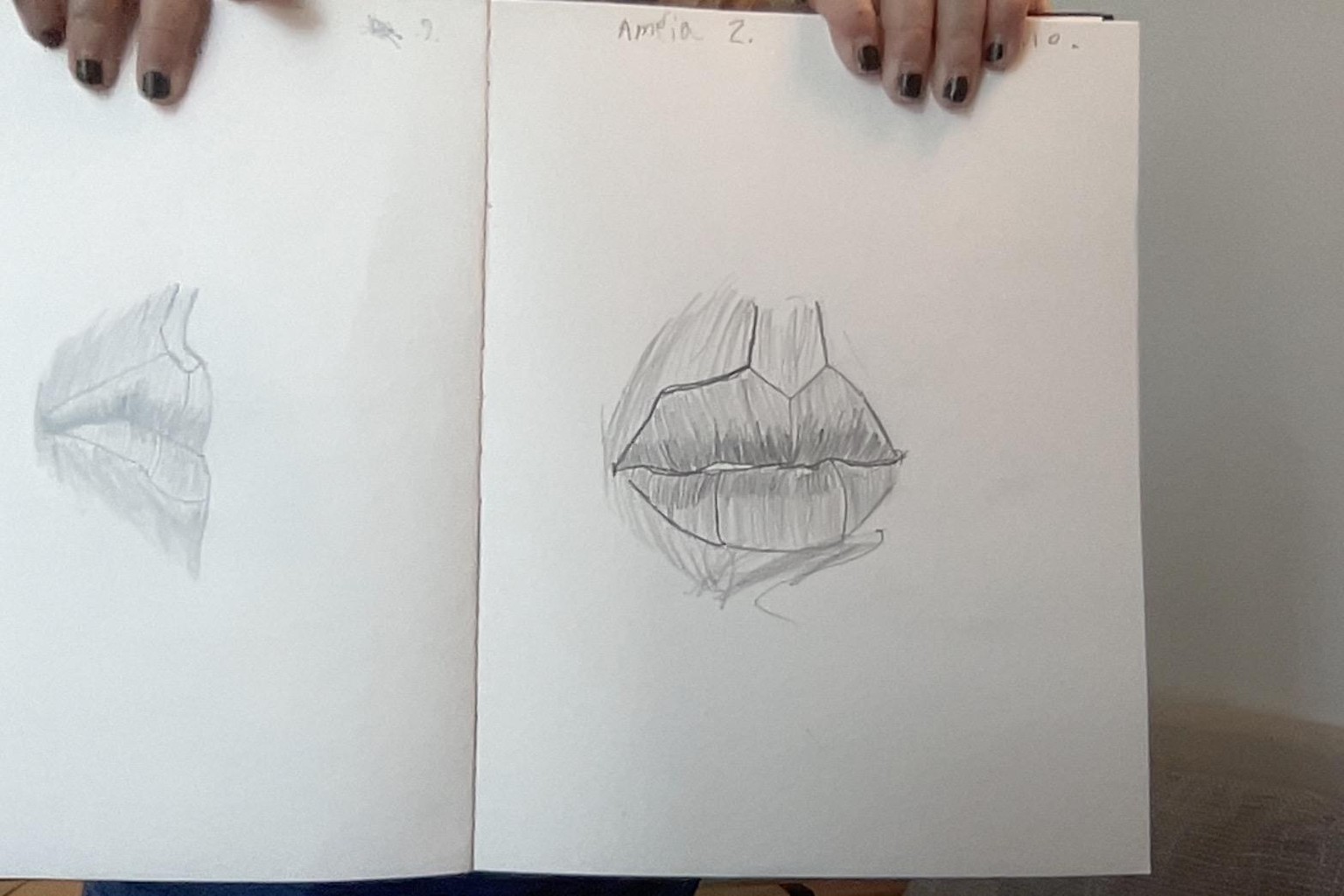 Amélia's drawings of lips - image 10 - student project