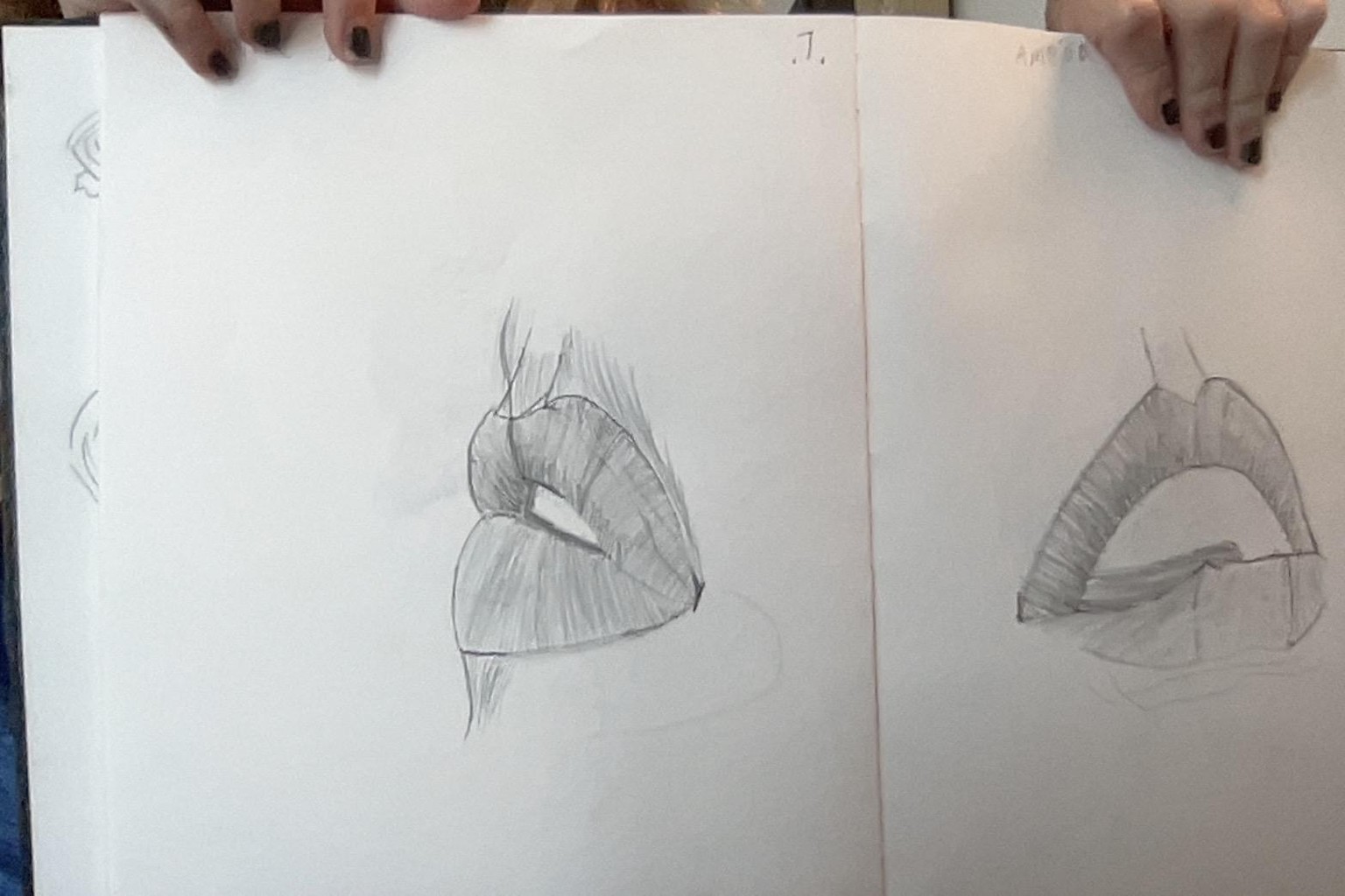 Amélia's drawings of lips - image 7 - student project