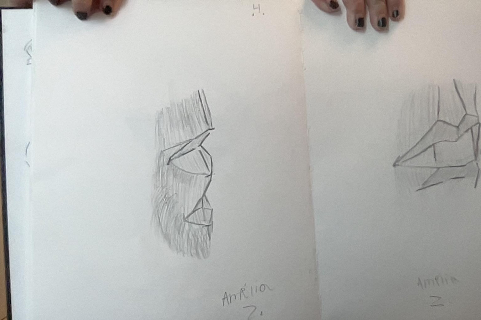 Amélia's drawings of lips - image 4 - student project