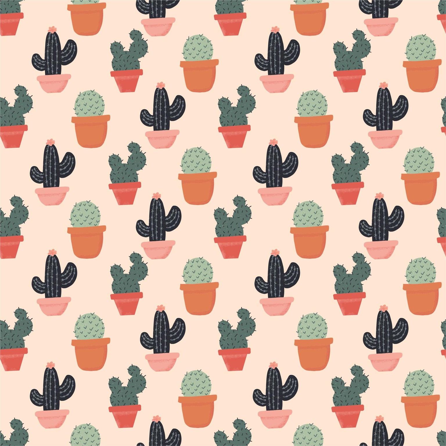 Cactus Pattern - image 3 - student project