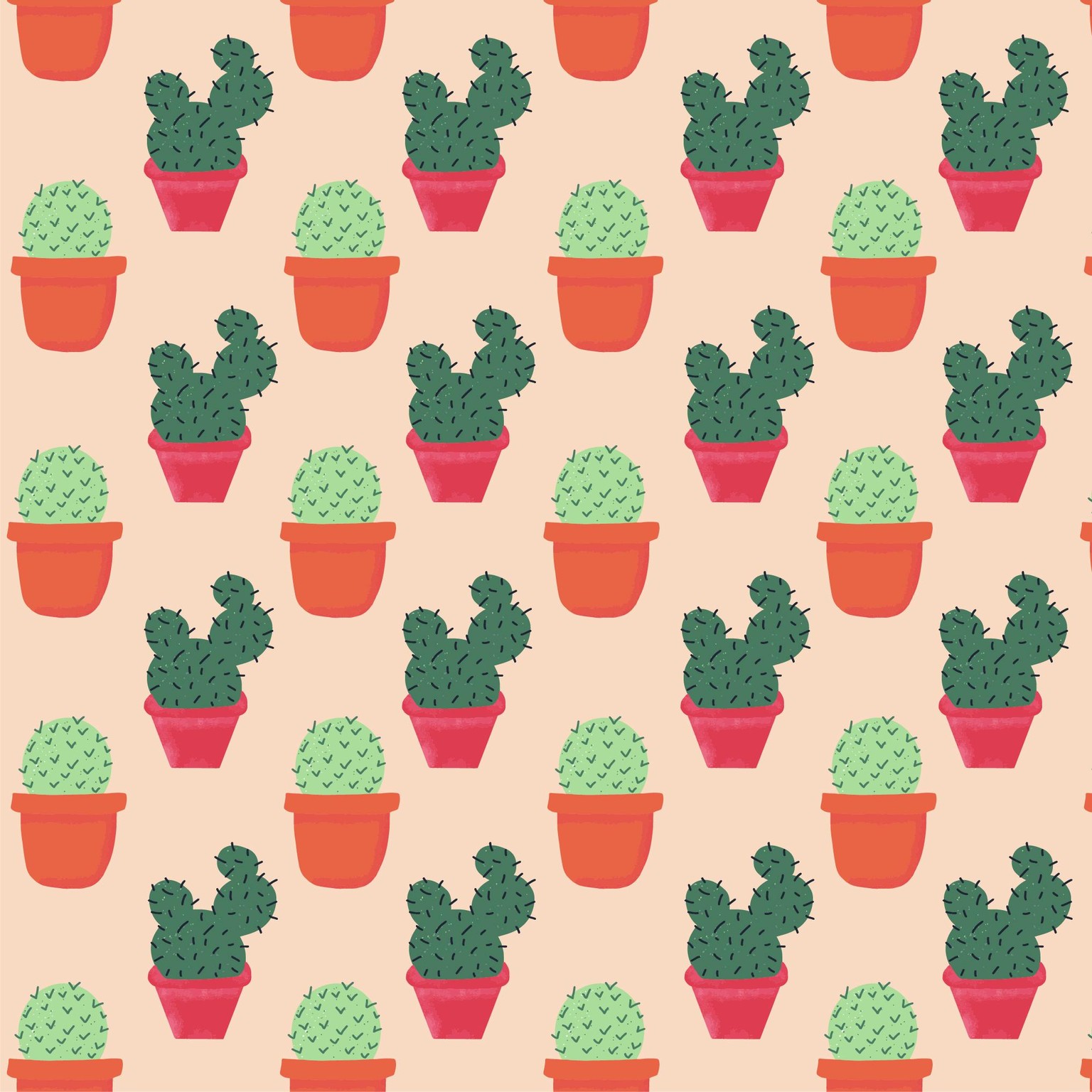 Cactus Pattern - image 2 - student project