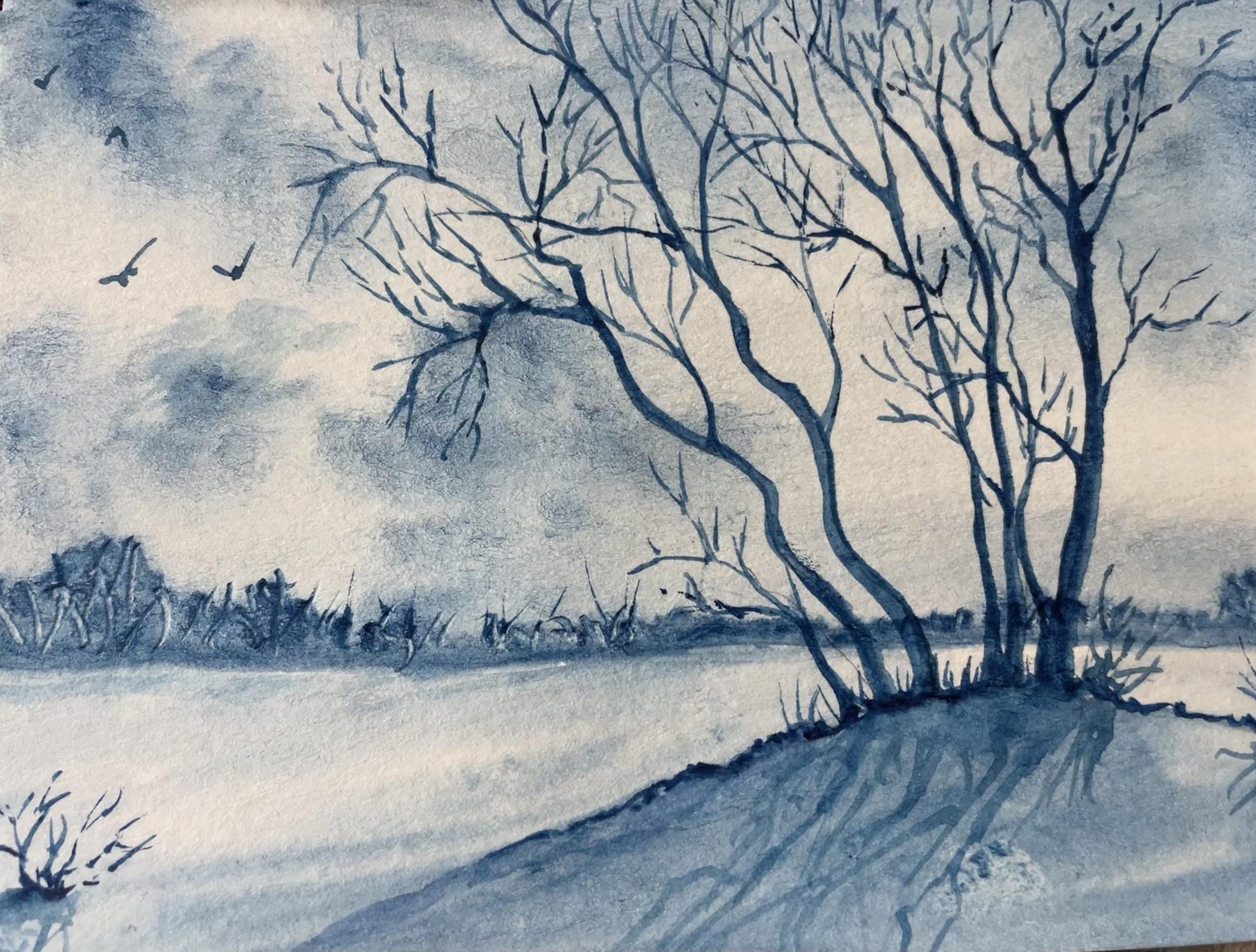 Dhritikana Nath  Monochrome Watercolours - image 2 - student project