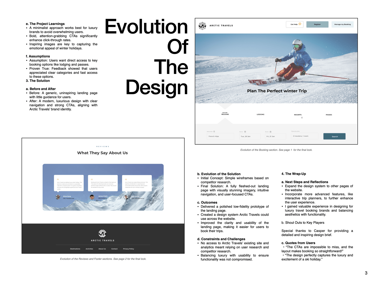 Arctic Travels Landing Page - image 2 - student project
