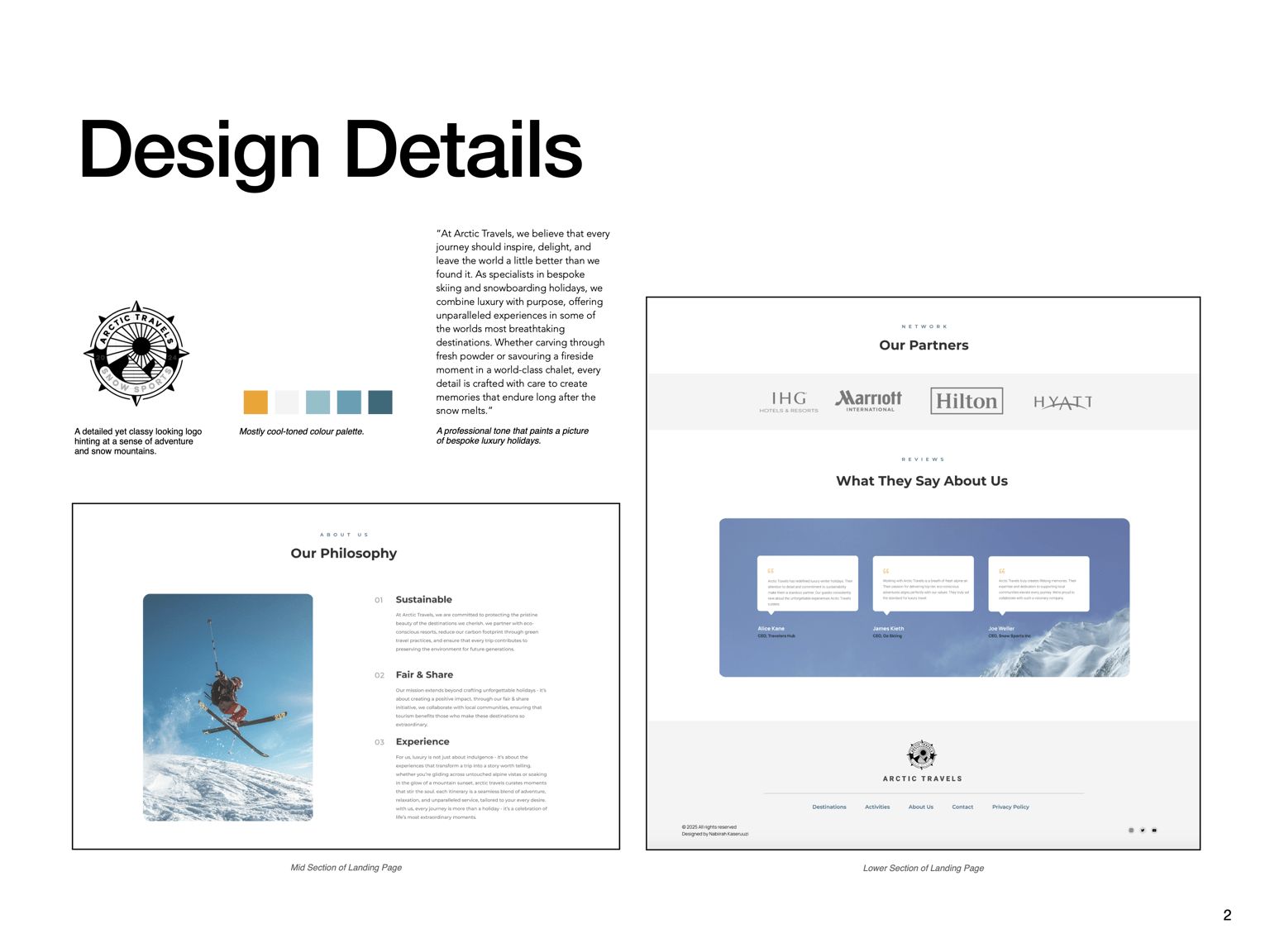 Arctic Travels Landing Page - image 1 - student project