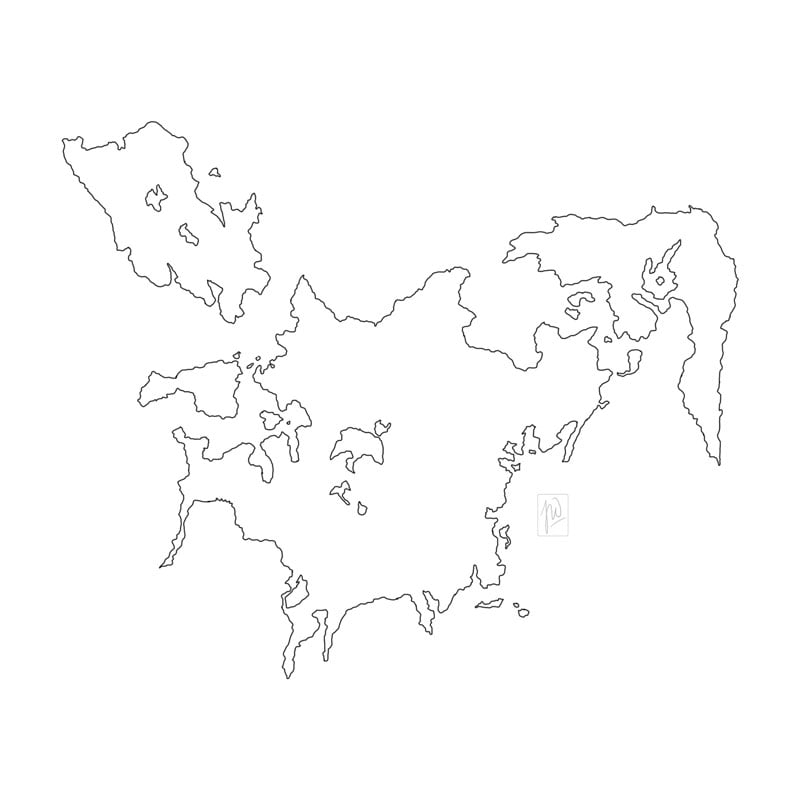 Map Drawing I - Coastline - image 1 - student project