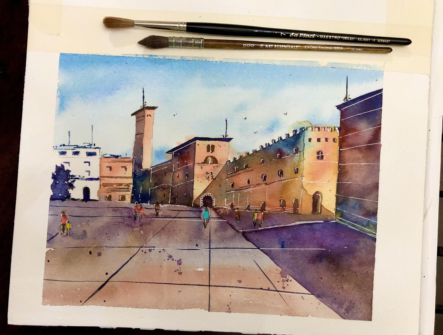 Watercolor Cityscape Project - image 1 - student project