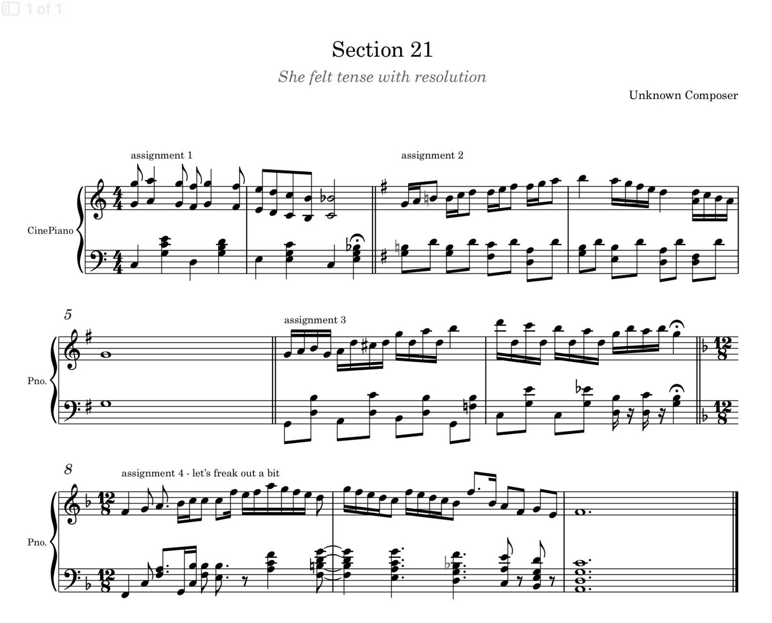Music composition 1 assignments - image 19 - student project