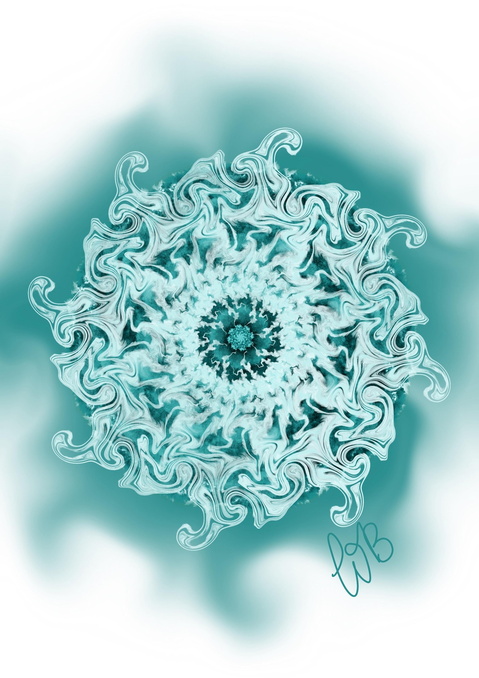 Procreate, tips and tricks, symmetry drawing - image 1 - student project