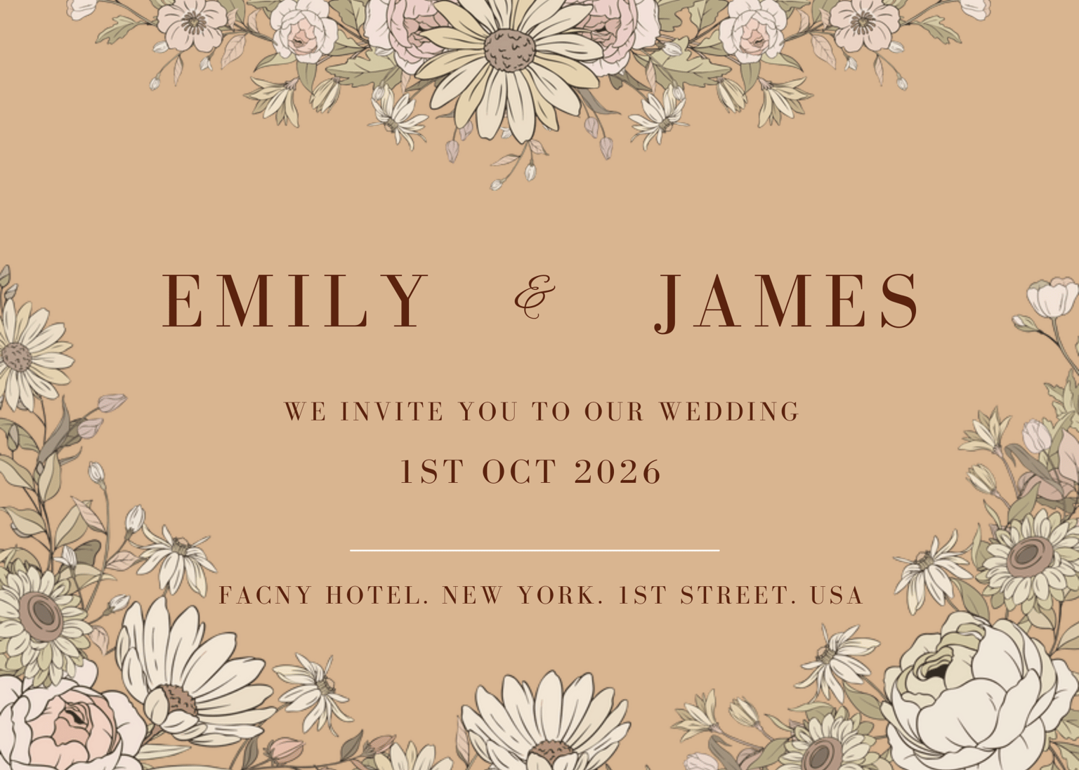 wedding invitation - image 4 - student project
