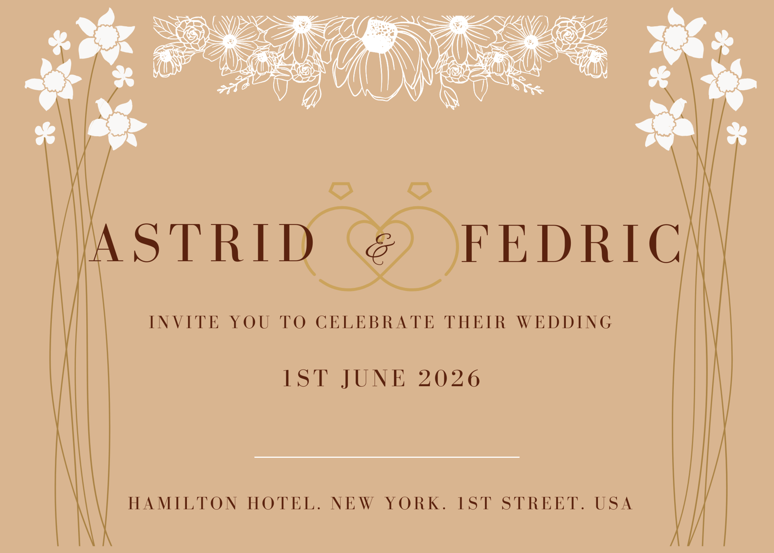 wedding invitation - image 3 - student project