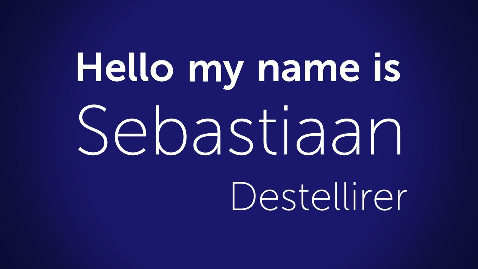 My name is .... - Kinetic Type animation - image 2 - student project