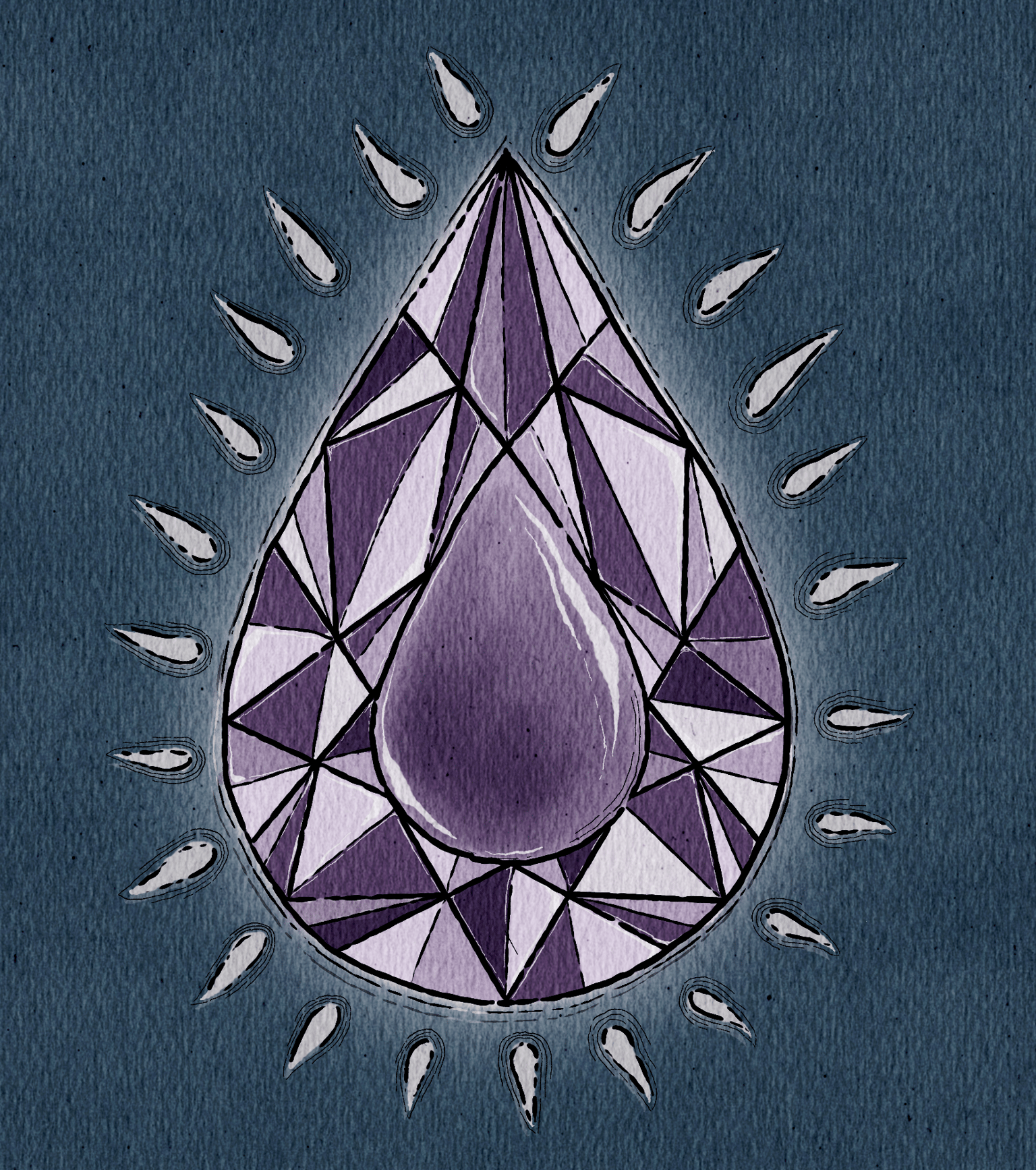 Moonlit Crystals and an Amethyst - image 1 - student project