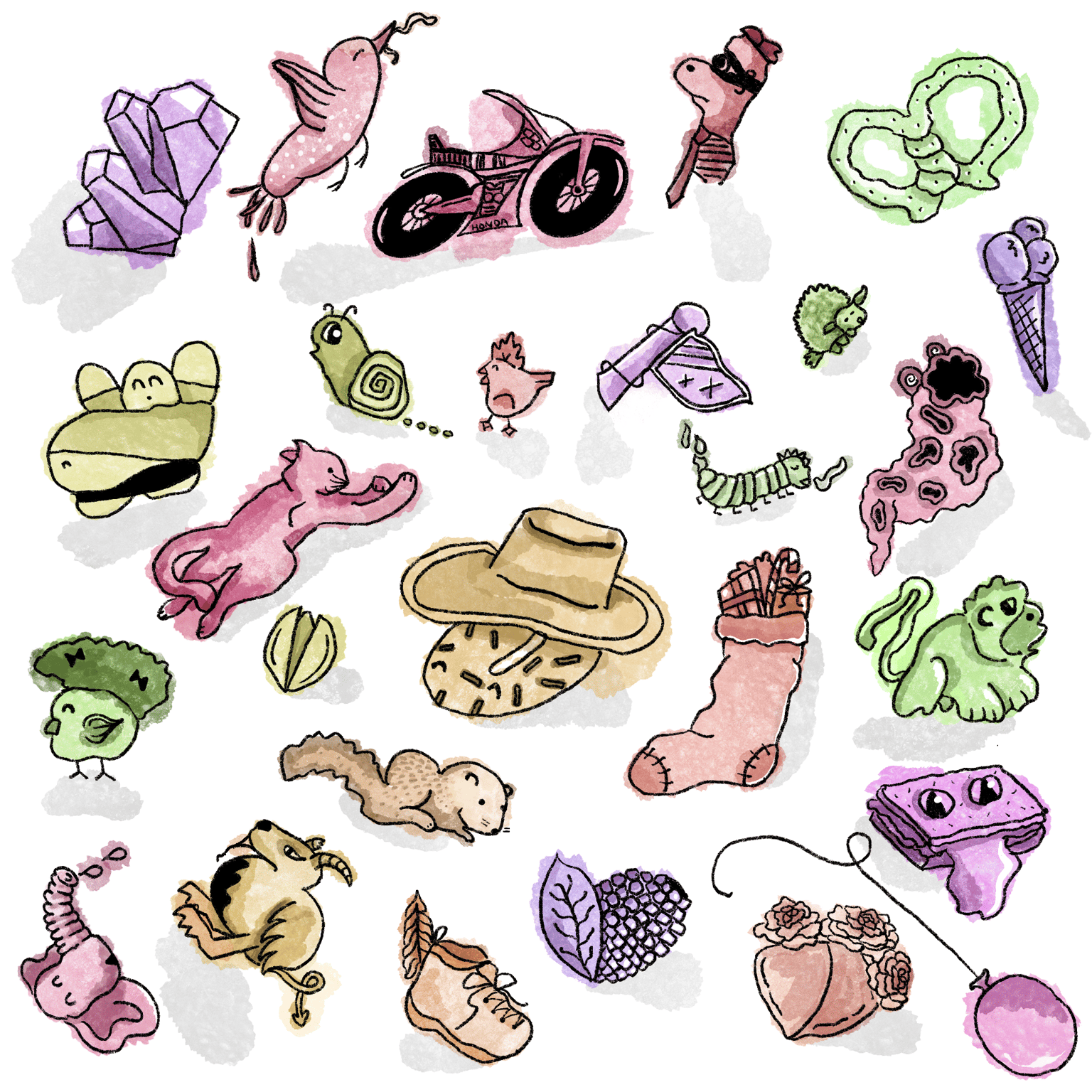 My Weird Watercolor Splotches - image 1 - student project