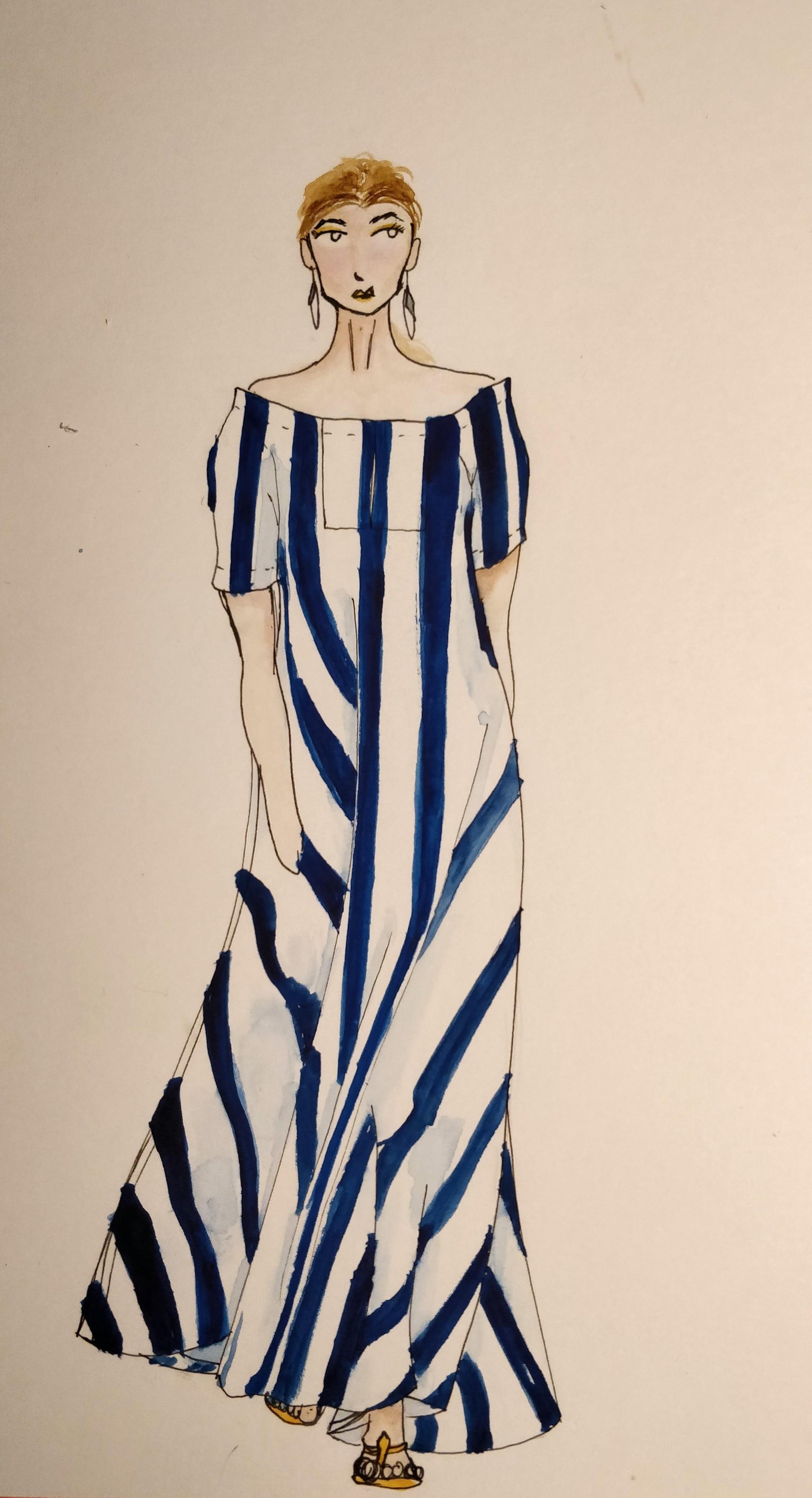 My watercolor illustration from Jasper Conran SS17 - image 2 - student project