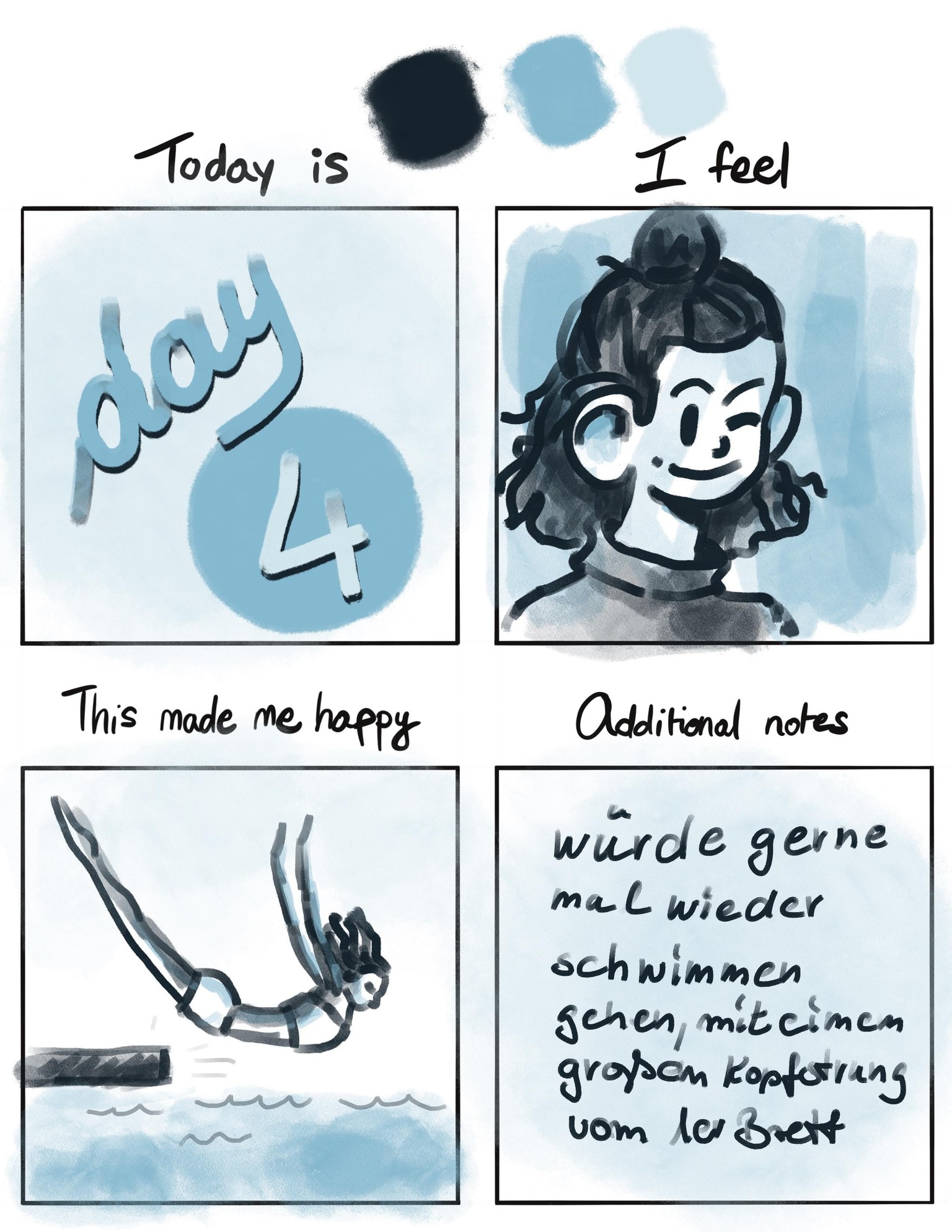 Visual Journaling: 7-Day Gratitude Diary on Procreate - image 4 - student project