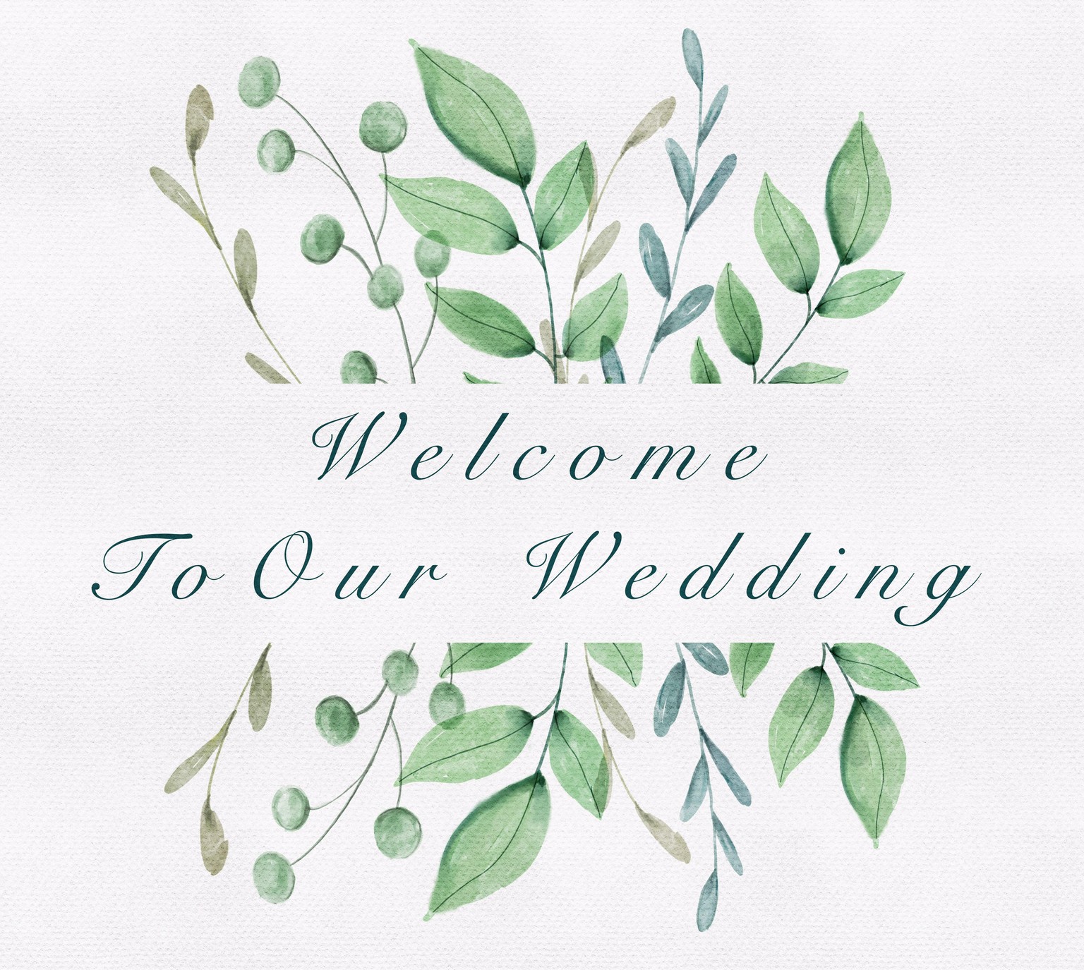 Wedding Welcome Sign - image 1 - student project