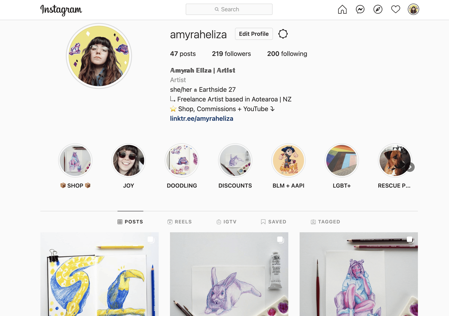2021 Update - Bio for my art account! - image 1 - student project