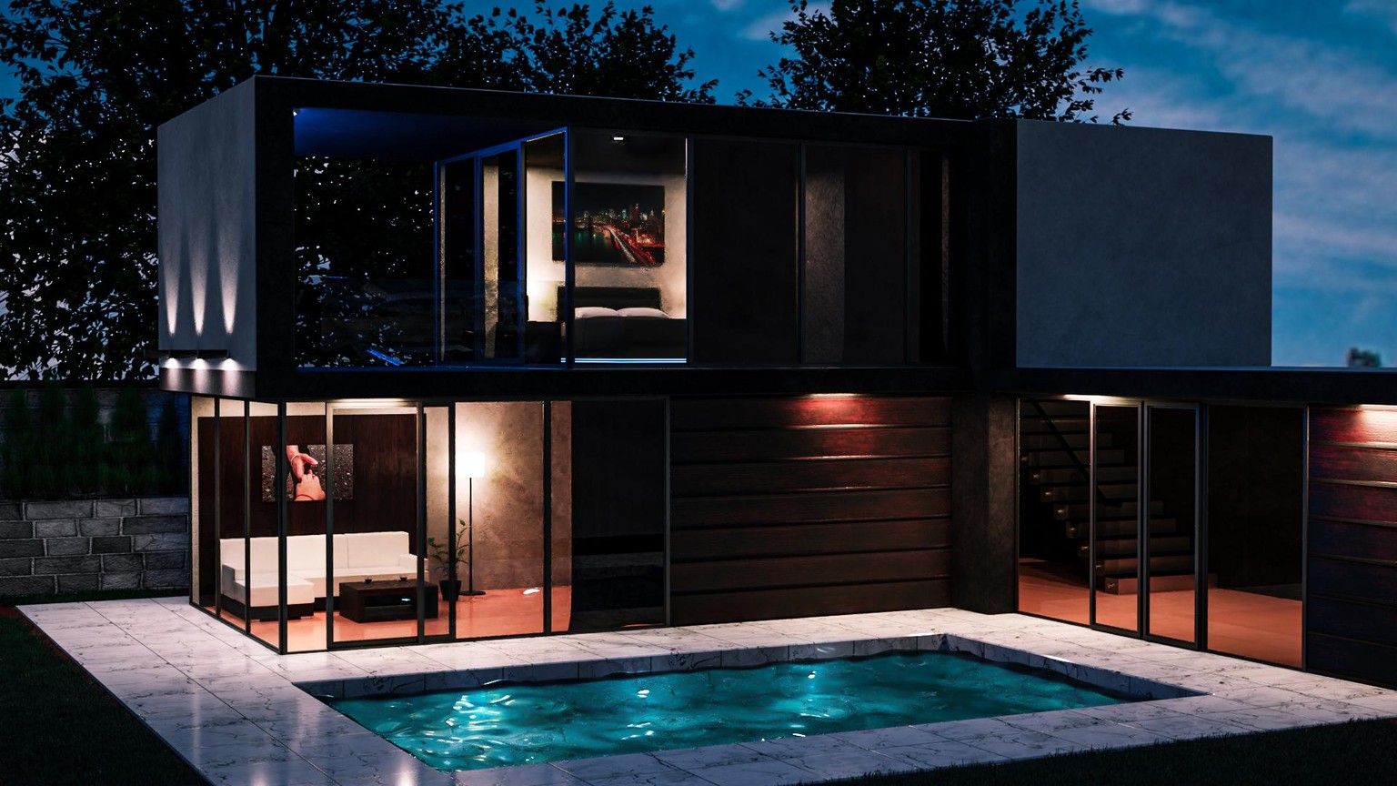 Modern_House - image 1 - student project