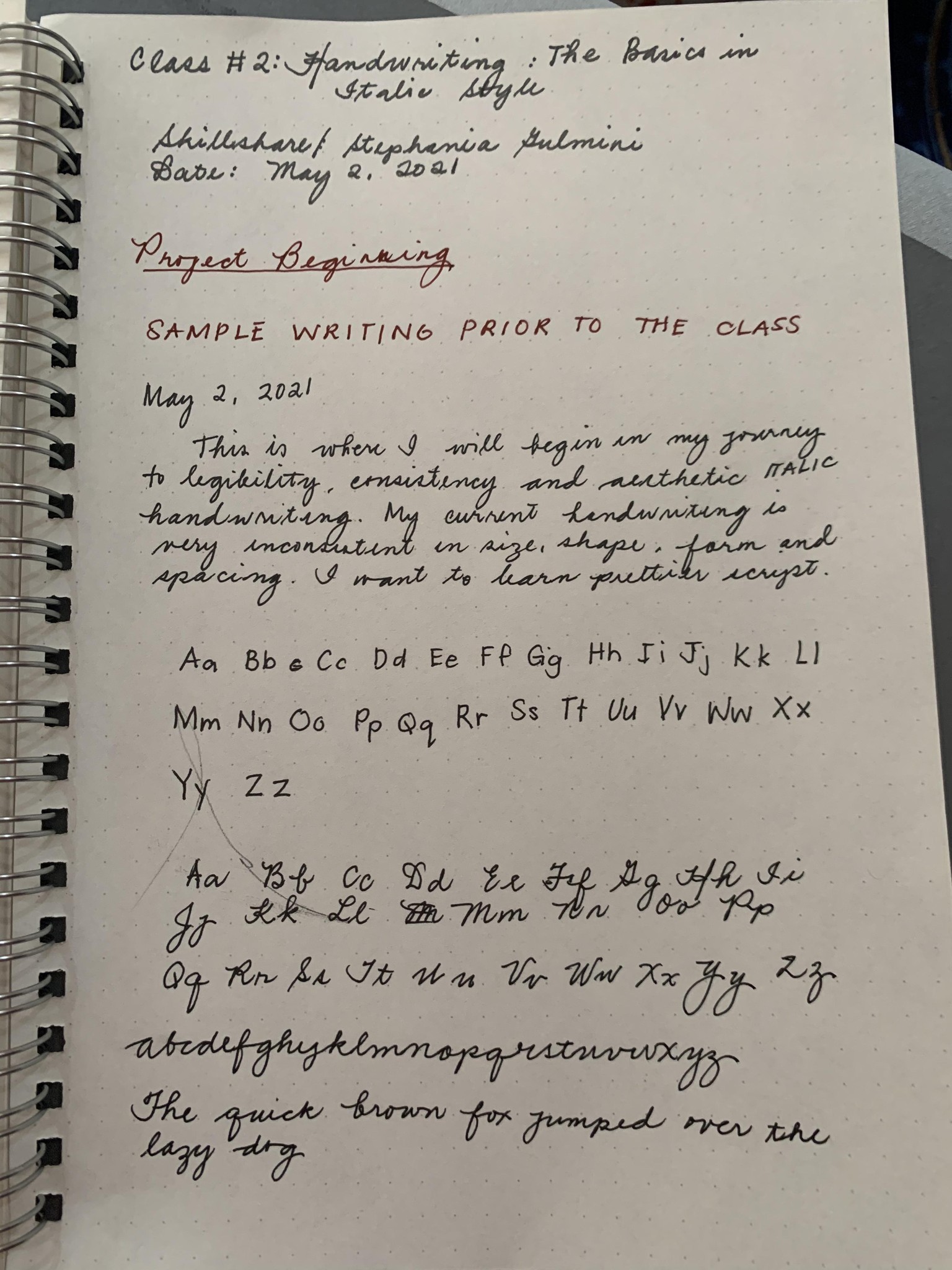 Maia- Handwriting Improvement Journey - image 1 - student project