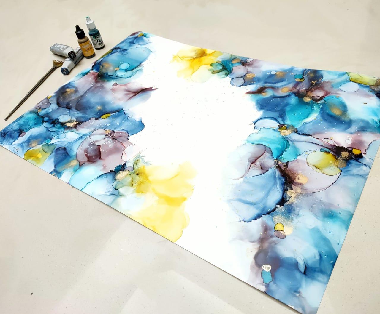 Alcohol ink art - image 3 - student project