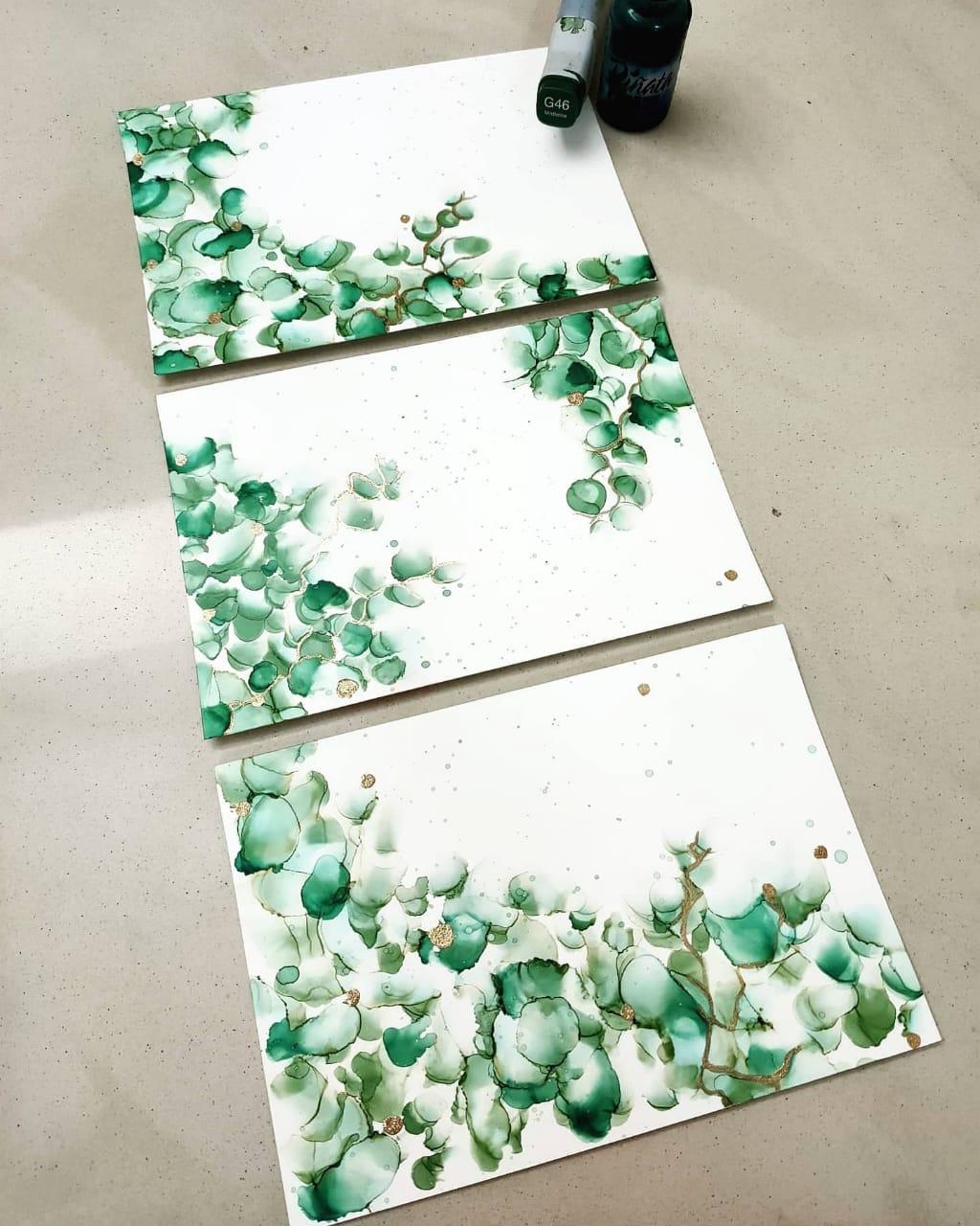 Alcohol ink art - image 2 - student project