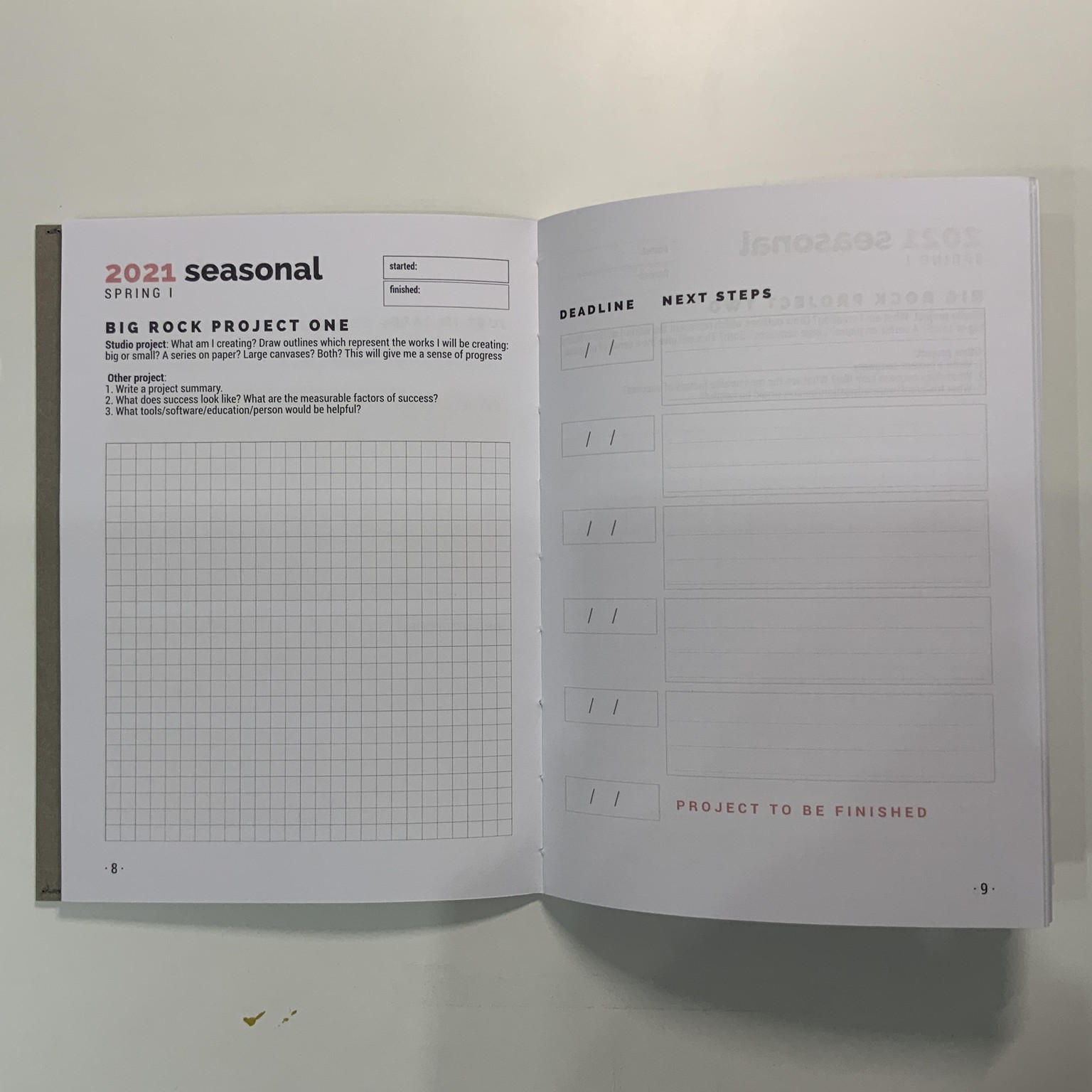 ANNUAL REVIEW & PLANNING BOOKLET + PRINTABLE SEASONAL PLANNER - image 11 - student project