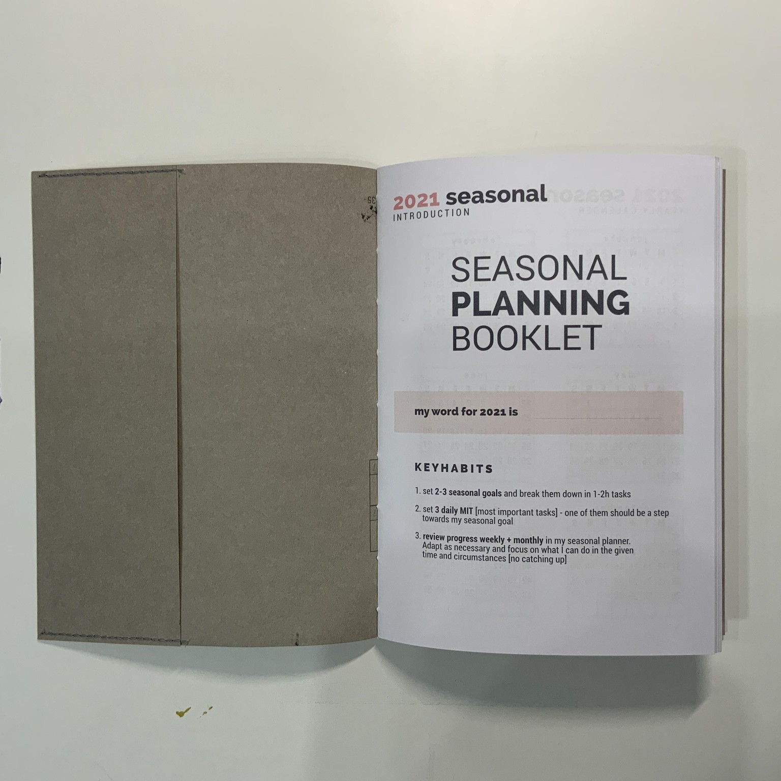 ANNUAL REVIEW & PLANNING BOOKLET + PRINTABLE SEASONAL PLANNER - image 7 - student project
