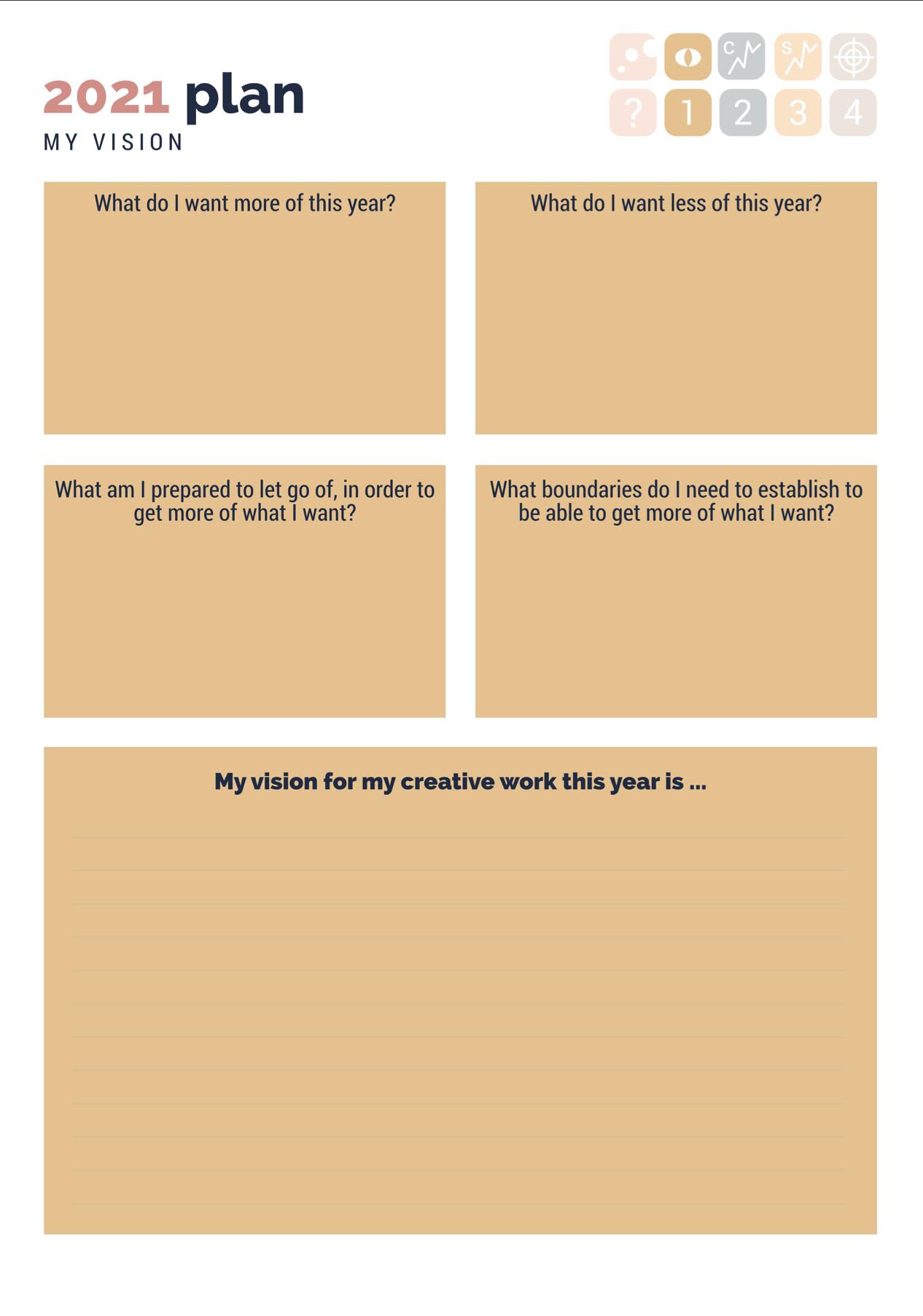 ANNUAL REVIEW & PLANNING BOOKLET + PRINTABLE SEASONAL PLANNER - image 1 - student project