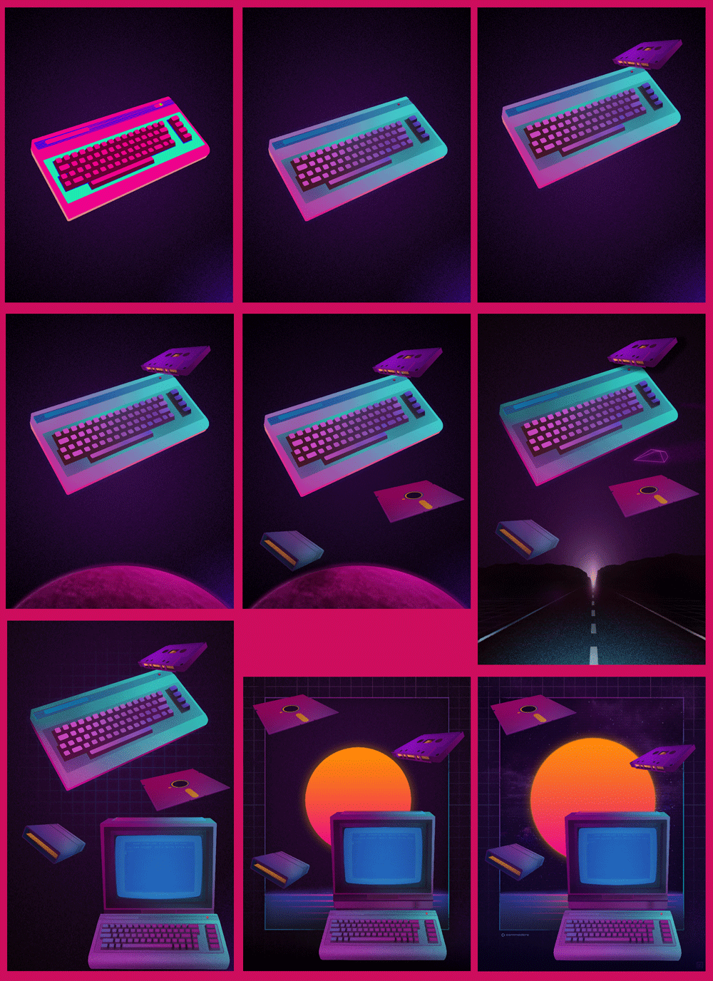 Commodore64 Retro Futuristic Tribute  - image 2 - student project