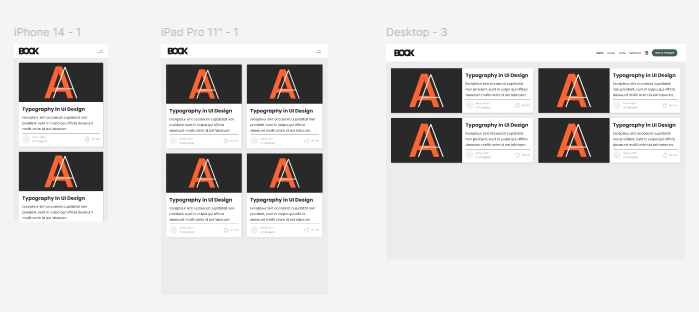 Responsive Design - FIGMA - image 1 - student project