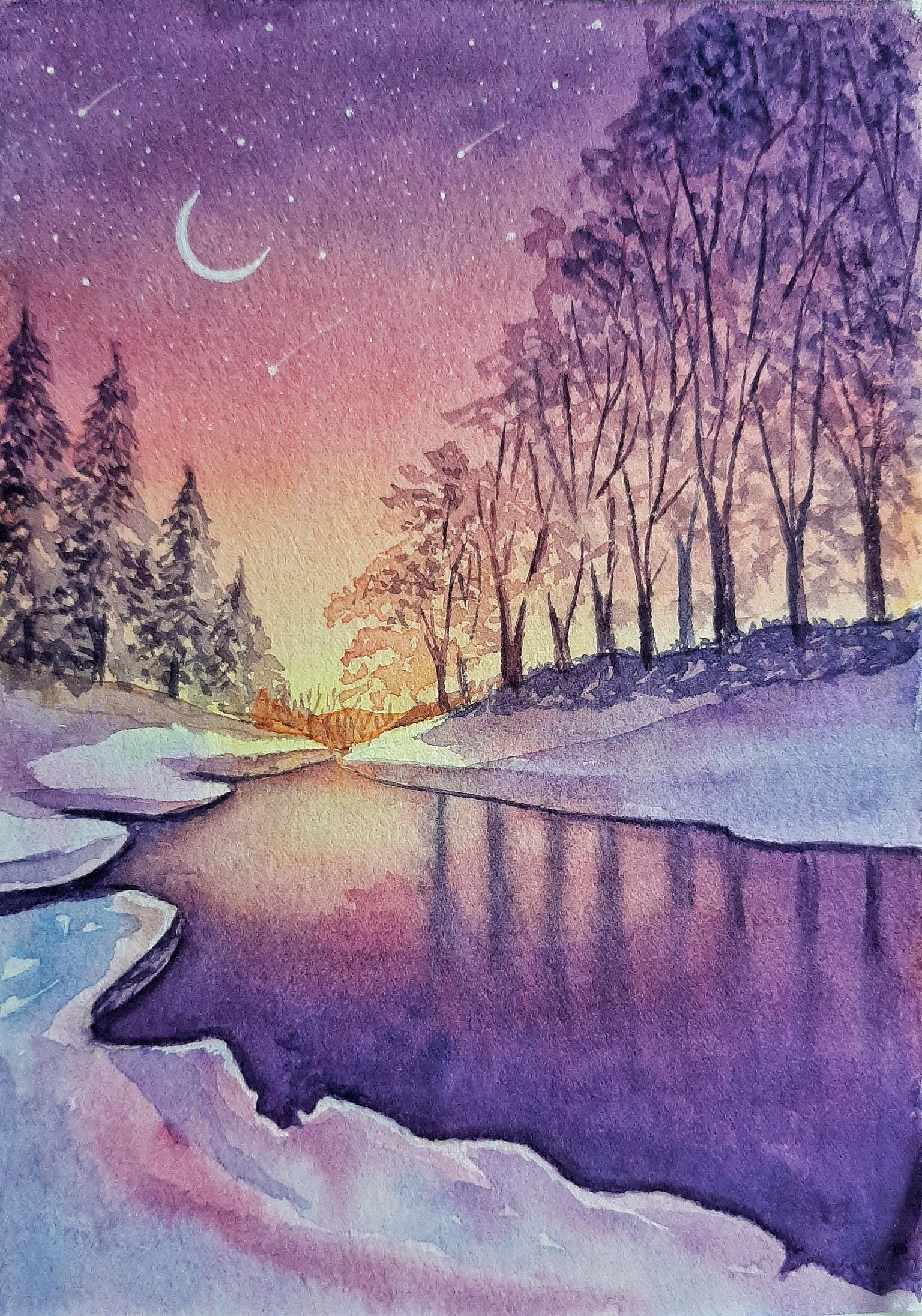 Winter Night Sky - image 2 - student project