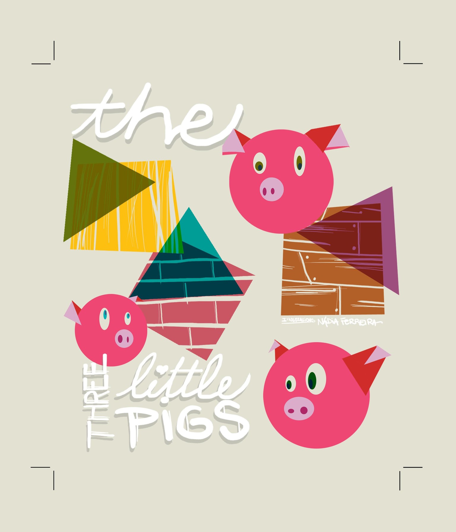 Illustration in Practice - Three Little Pigs project - image 5 - student project