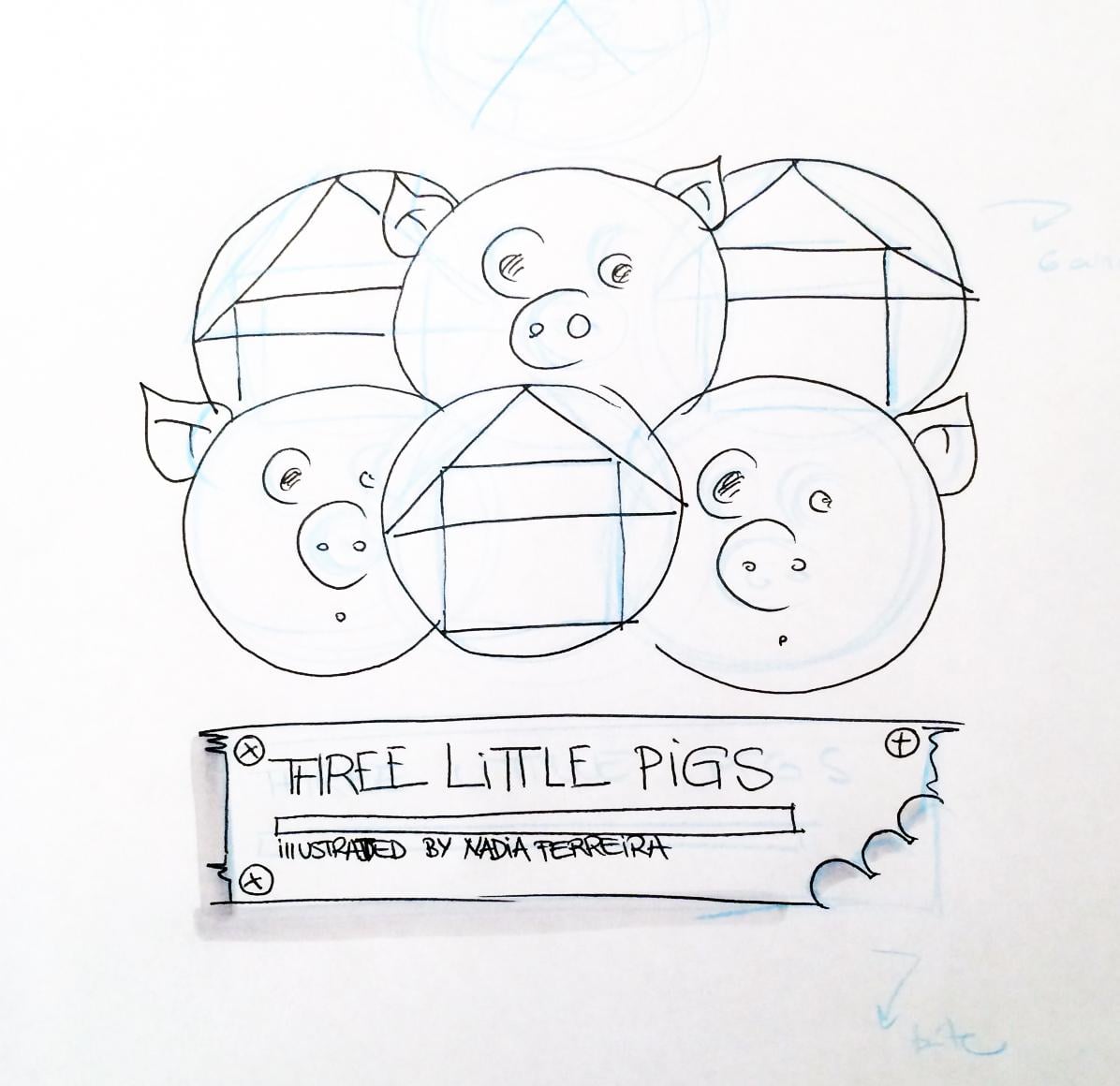 Illustration in Practice - Three Little Pigs project - image 3 - student project