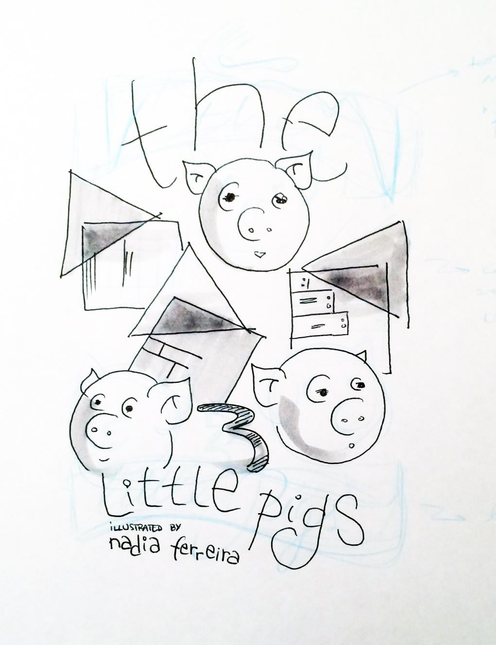 Illustration in Practice - Three Little Pigs project - image 4 - student project