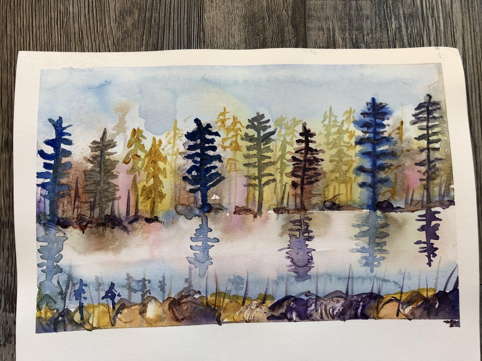 Landscape with reflections - image 2 - student project