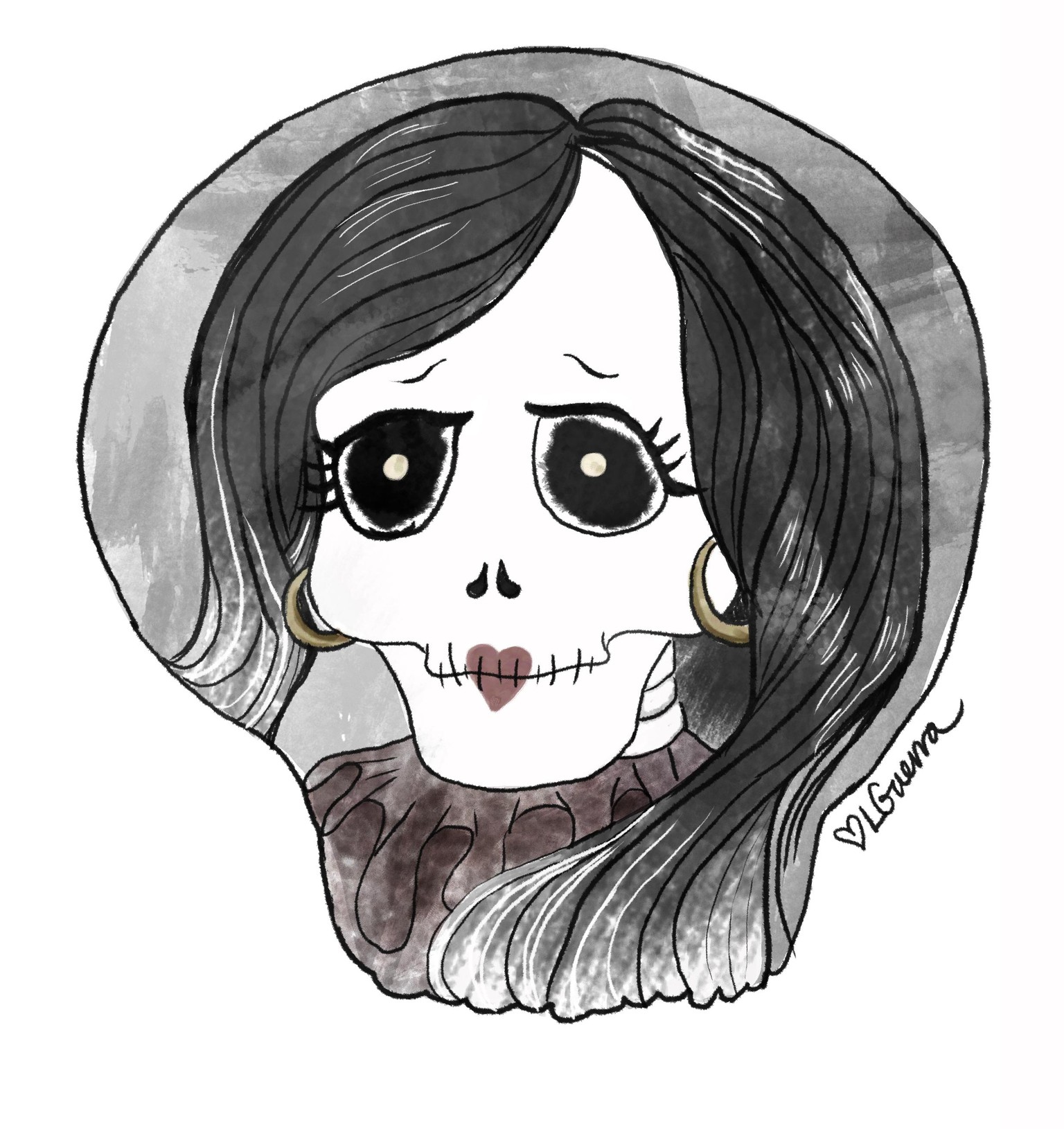 Witch and Skeleton Girl - image 2 - student project