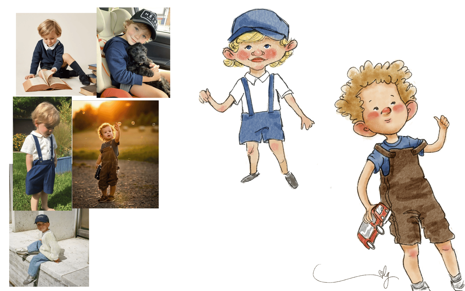 Characters from Photos - little boys - image 1 - student project