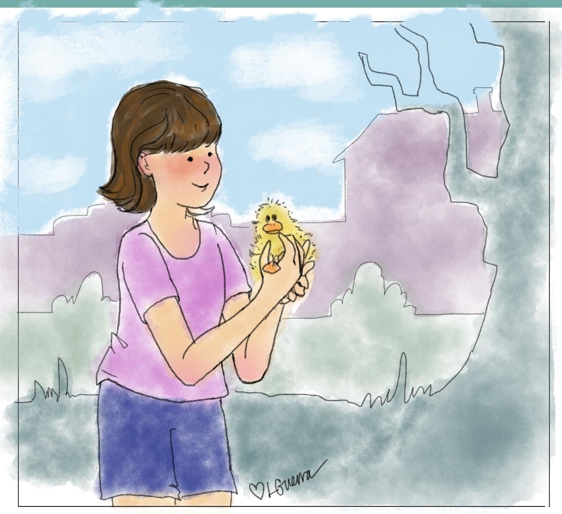 Girl with Duckling - image 2 - student project