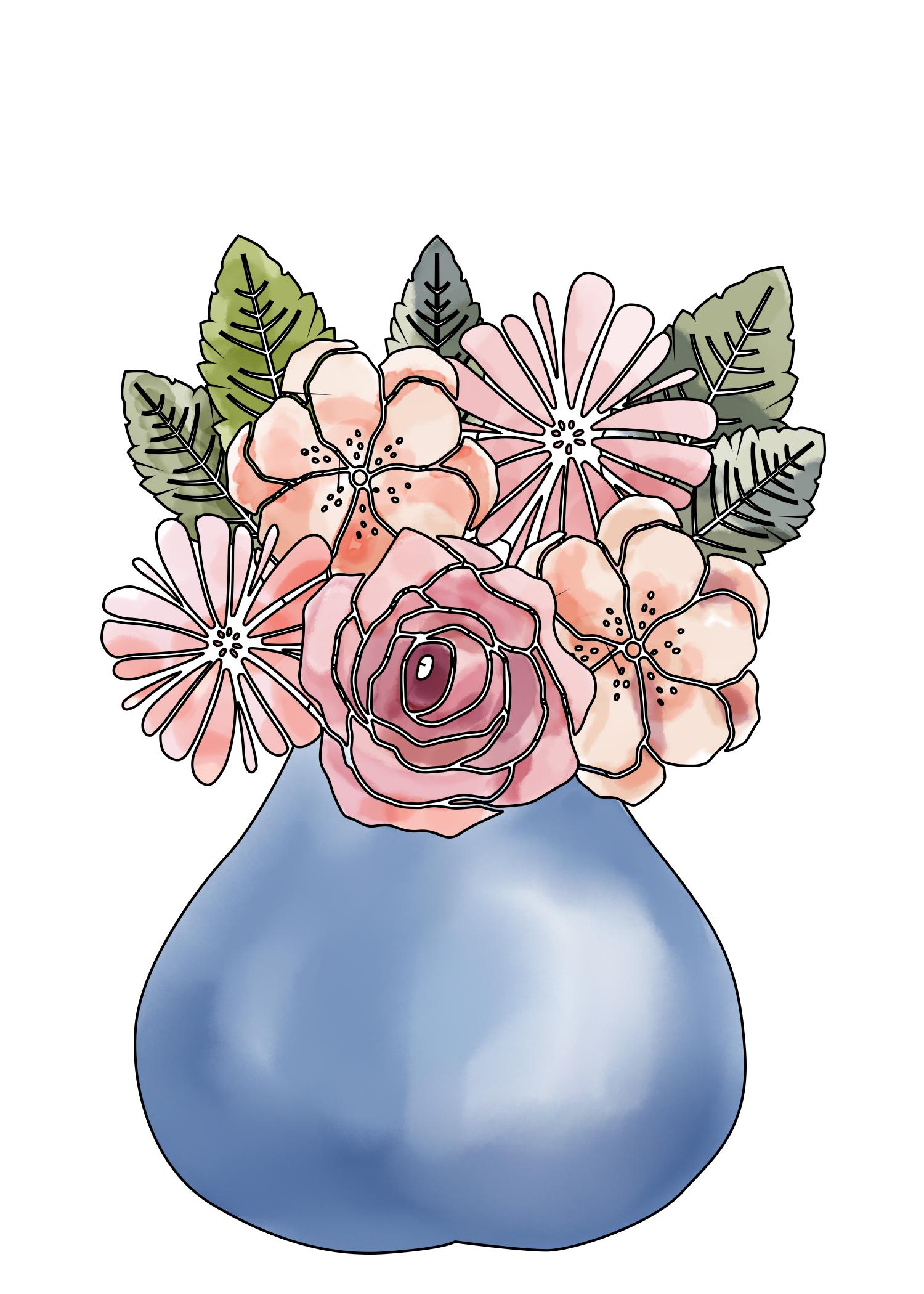 Custom Shape flowers - image 1 - student project