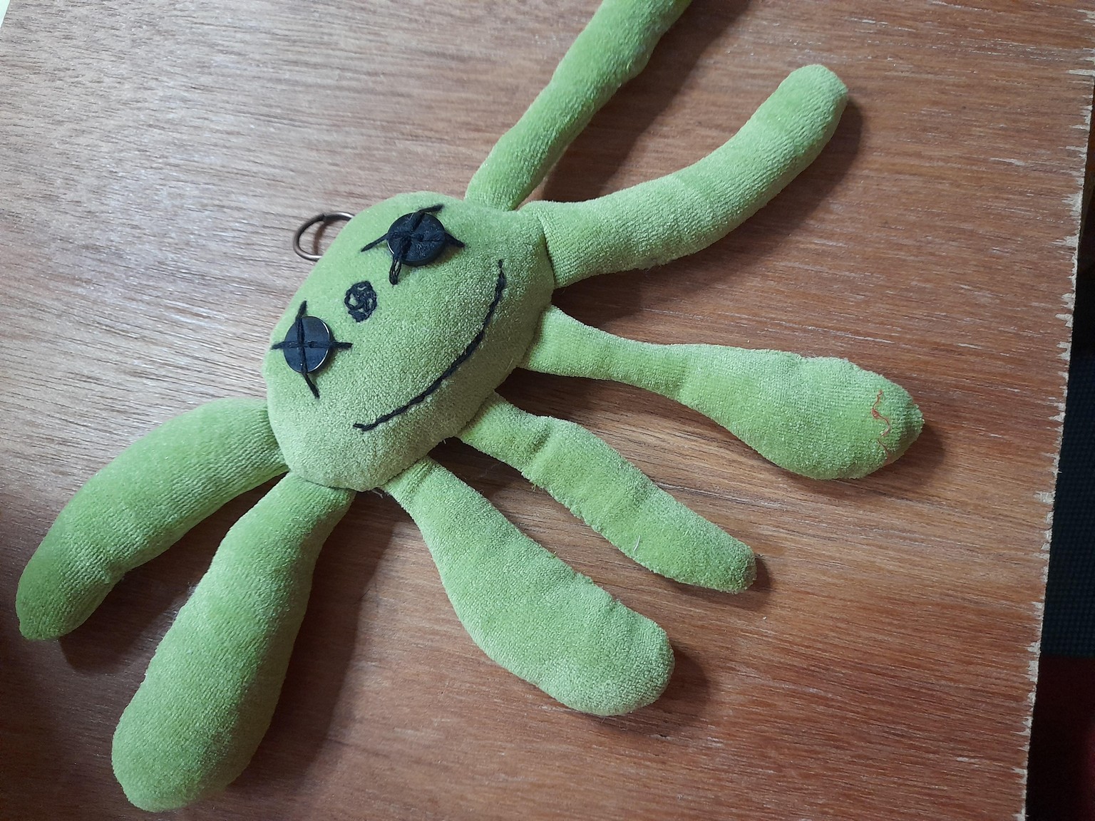 Kindergartener's Green Spider drawing to plushy. - image 1 - student project
