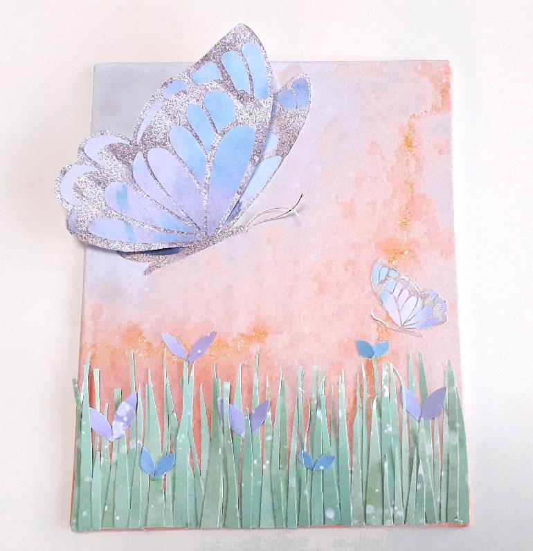 Butterfly and Flora Hanging Hearts - image 4 - student project