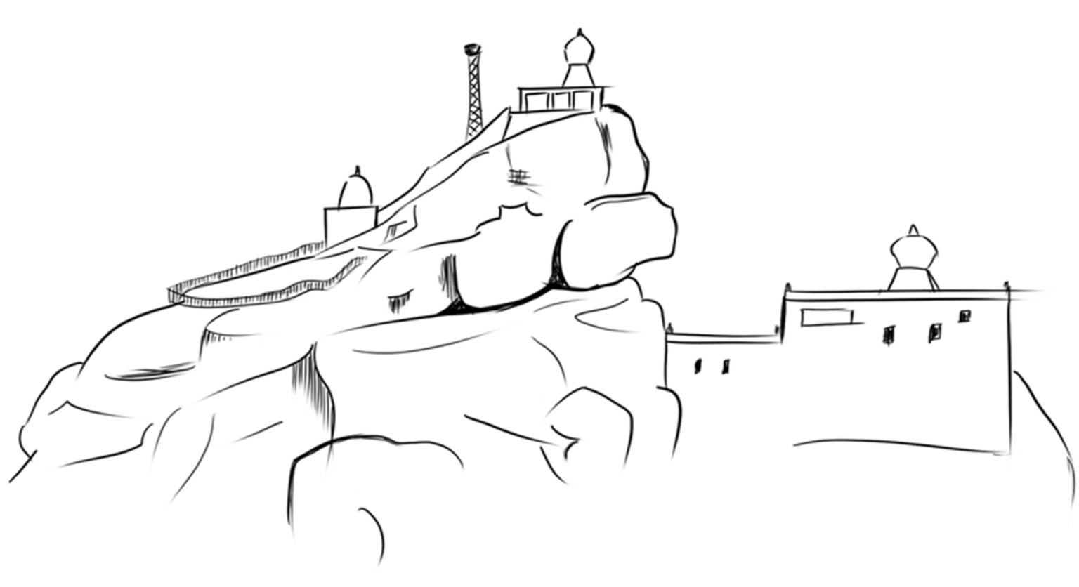 Temple illustration - image 1 - student project
