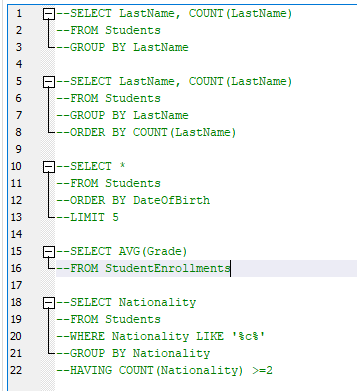 Simple Queries - image 1 - student project