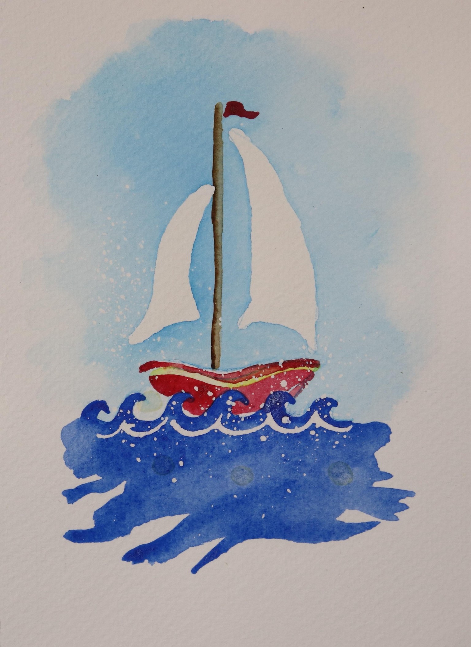 Rock Your Boat Greeting Card - image 1 - student project