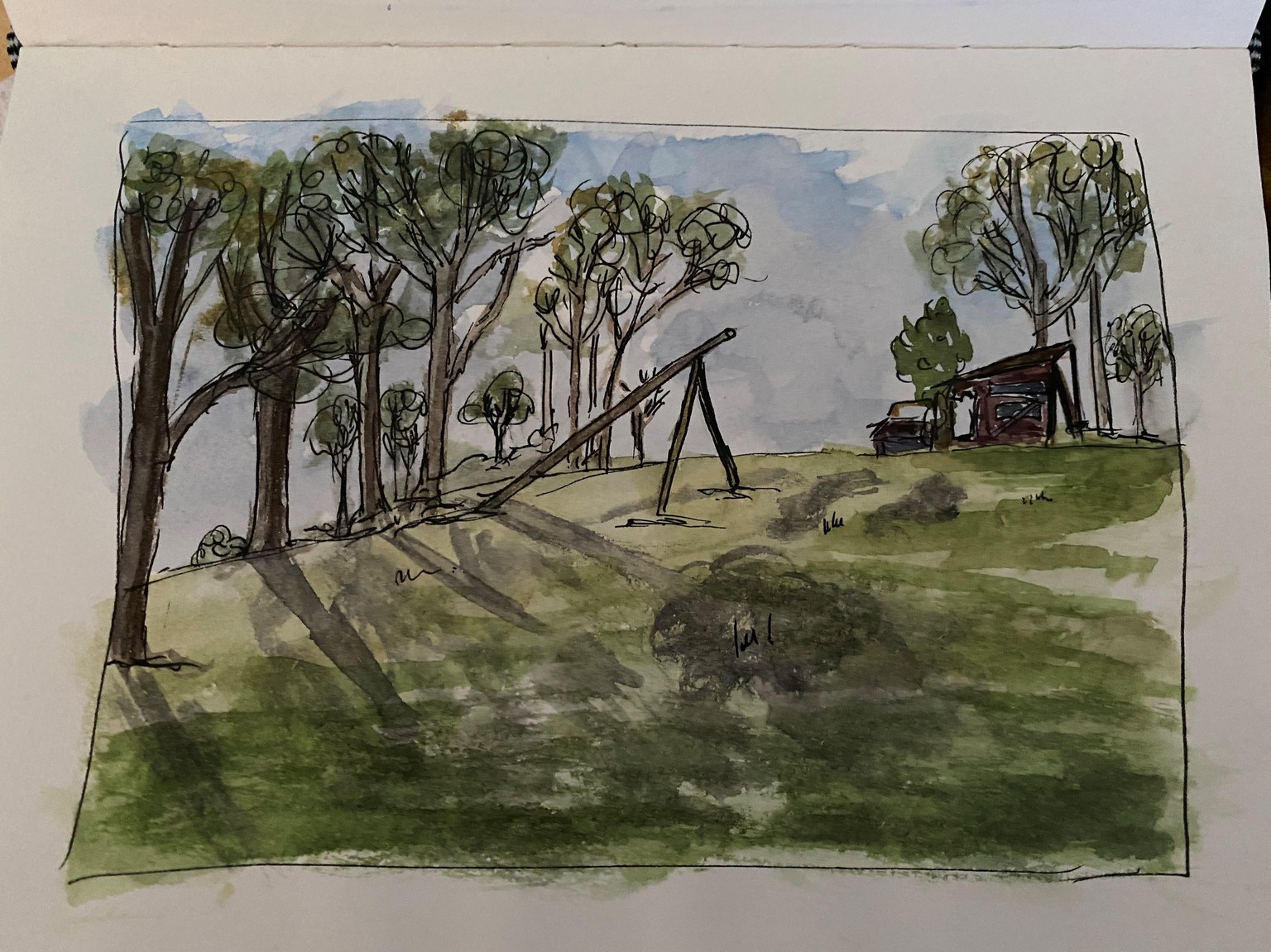 Landscapes pen and wash rob moor - image 5 - student project