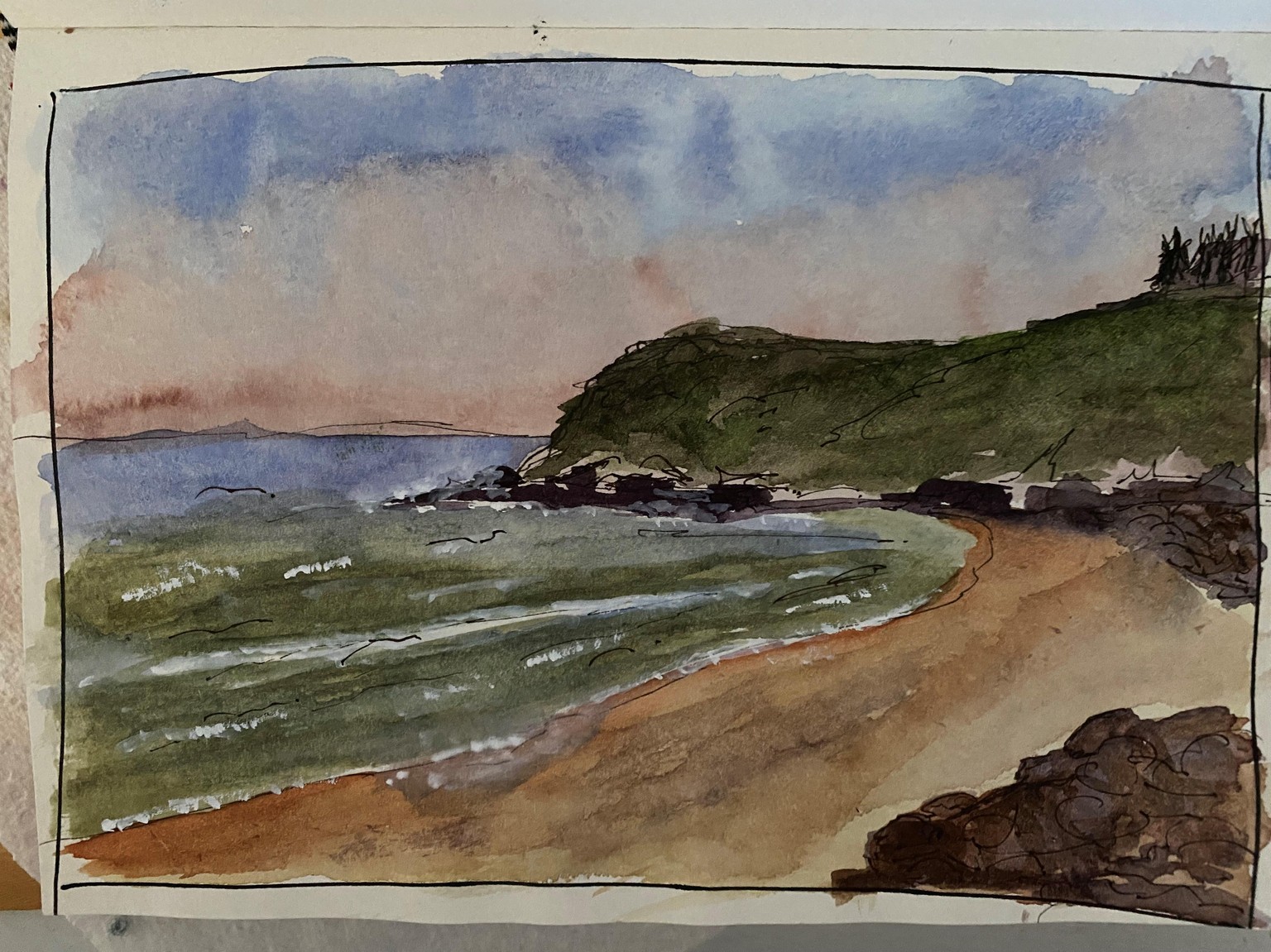 Landscapes pen and wash rob moor - image 3 - student project