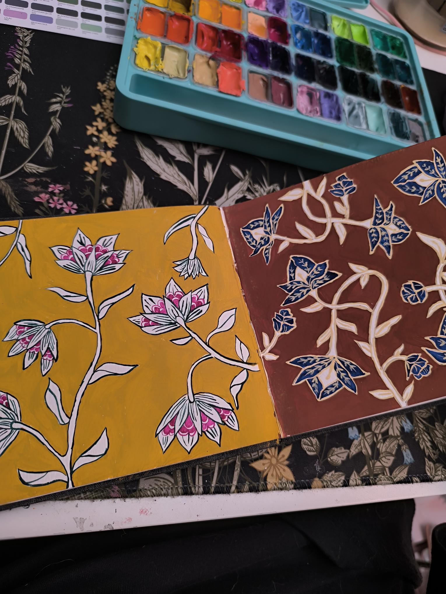 Indian Floral Pattern - image 2 - student project
