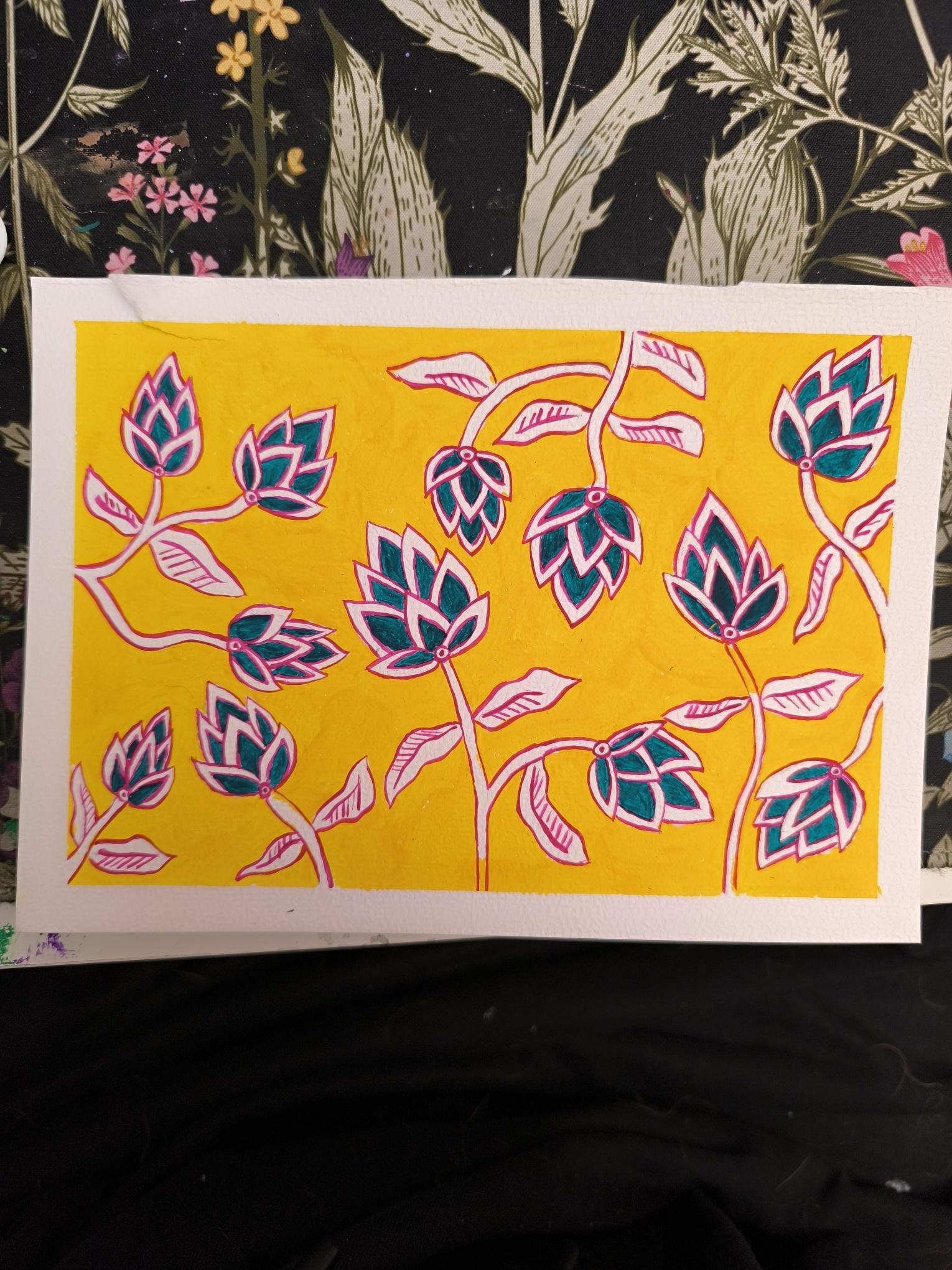 Indian Floral Pattern - image 1 - student project