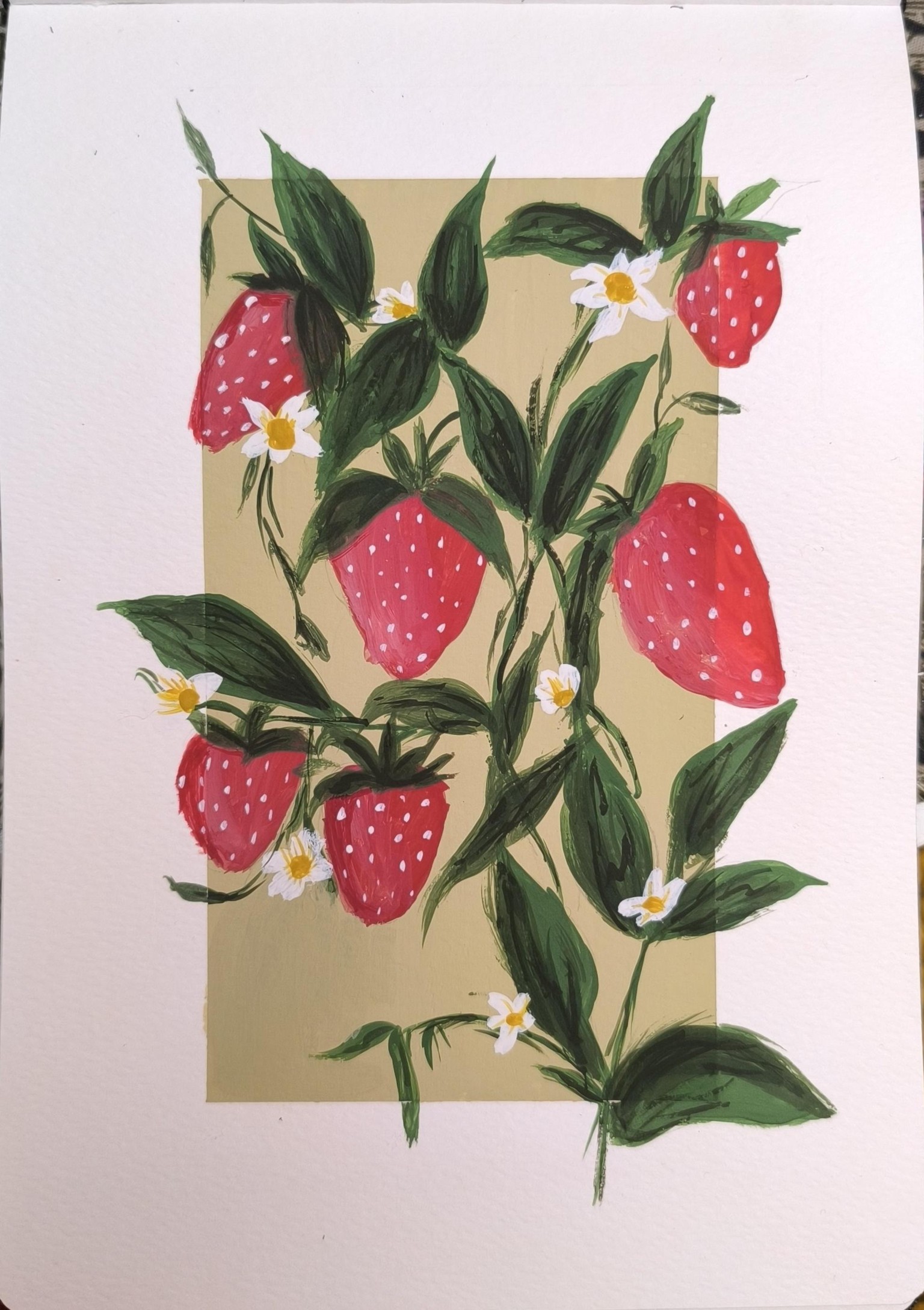 vintage fruit postcard - image 1 - student project